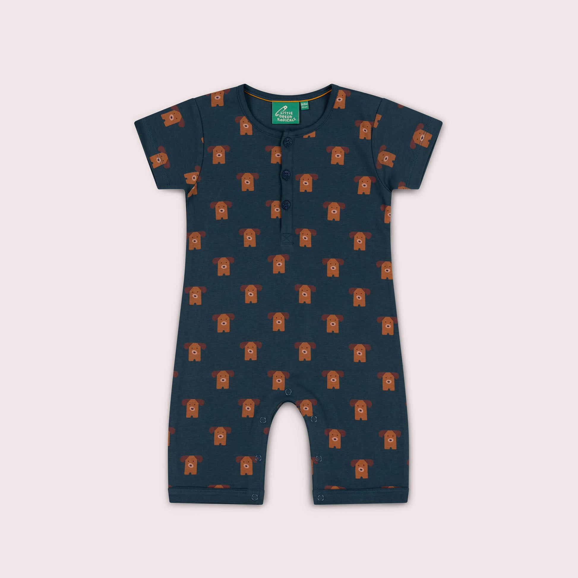 Paws Organic Romper Blue / 00-03m