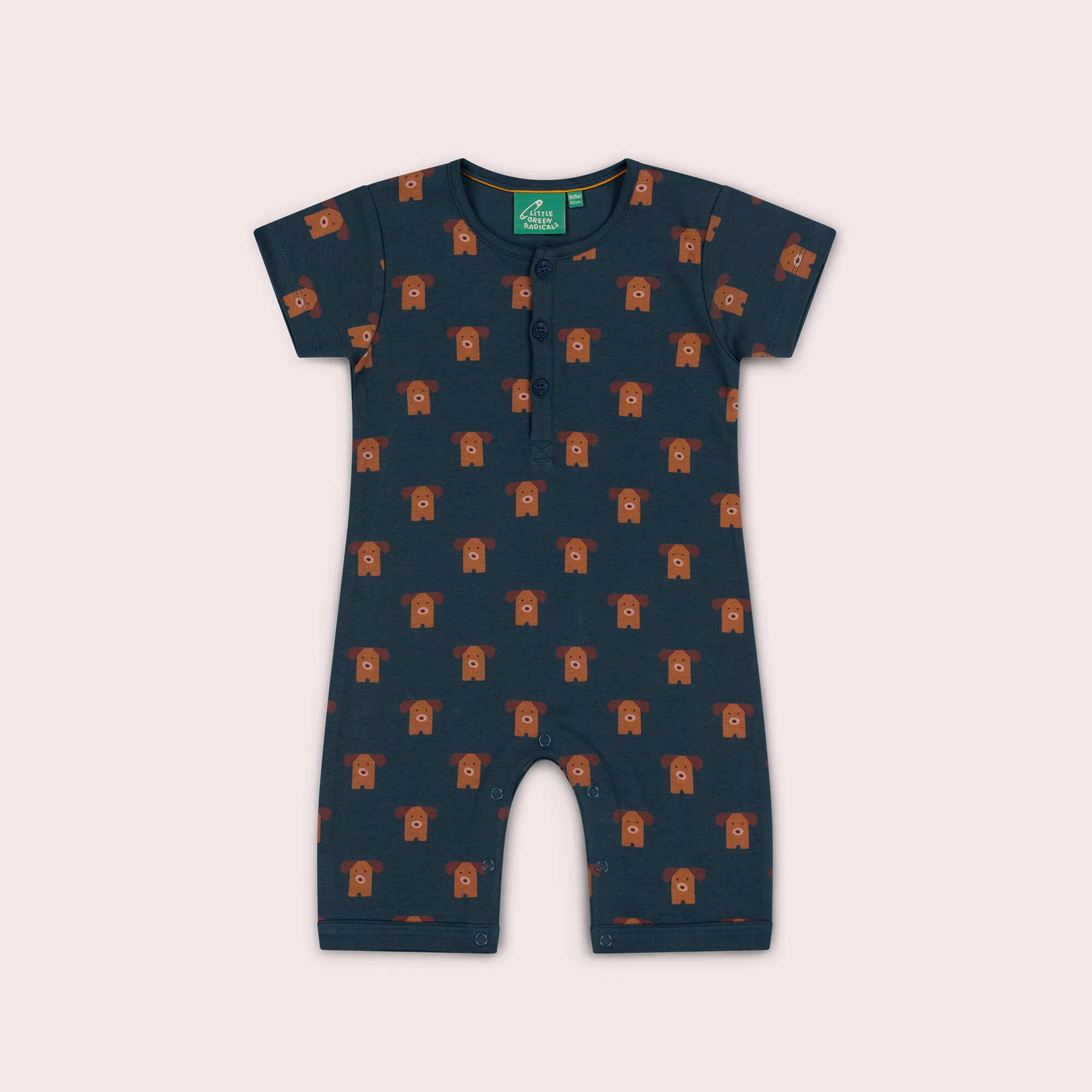 Paws Organic Romper Blue / 00-03m
