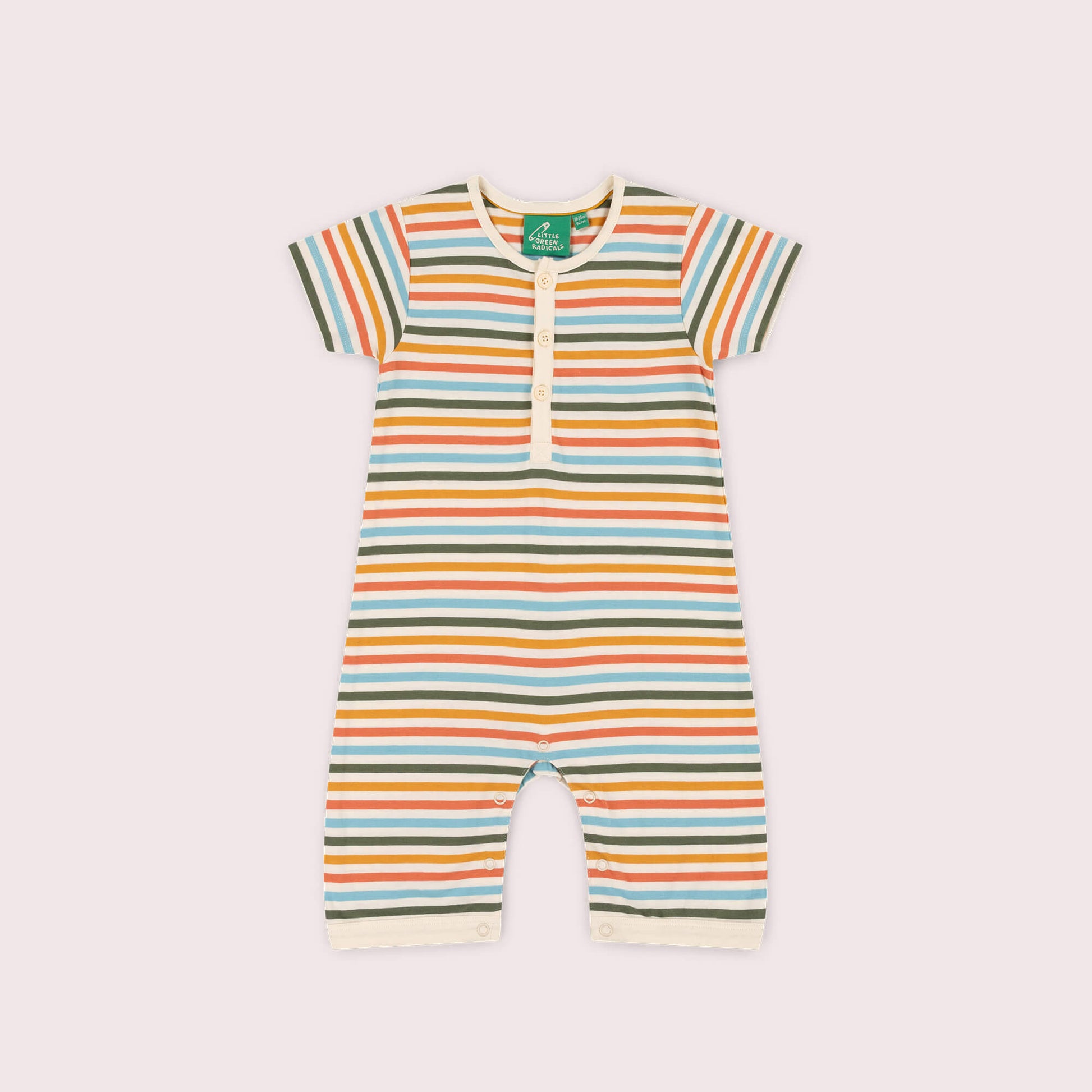 Rainbow Days Striped Organic Romper Multi / 18-24m