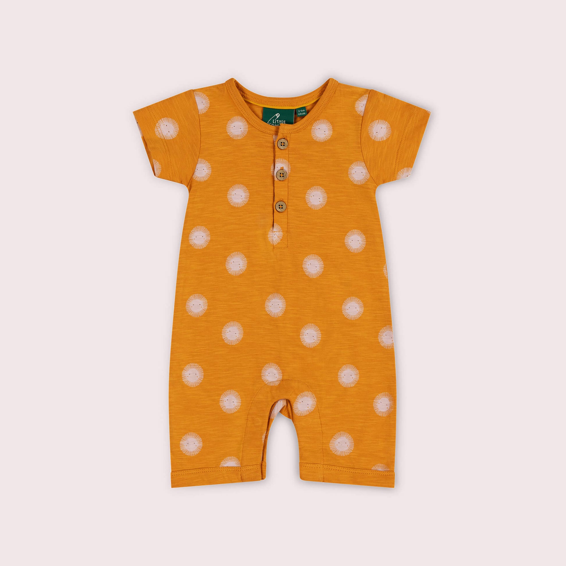 Sun Organic Summer Romper Gold / 18-24m