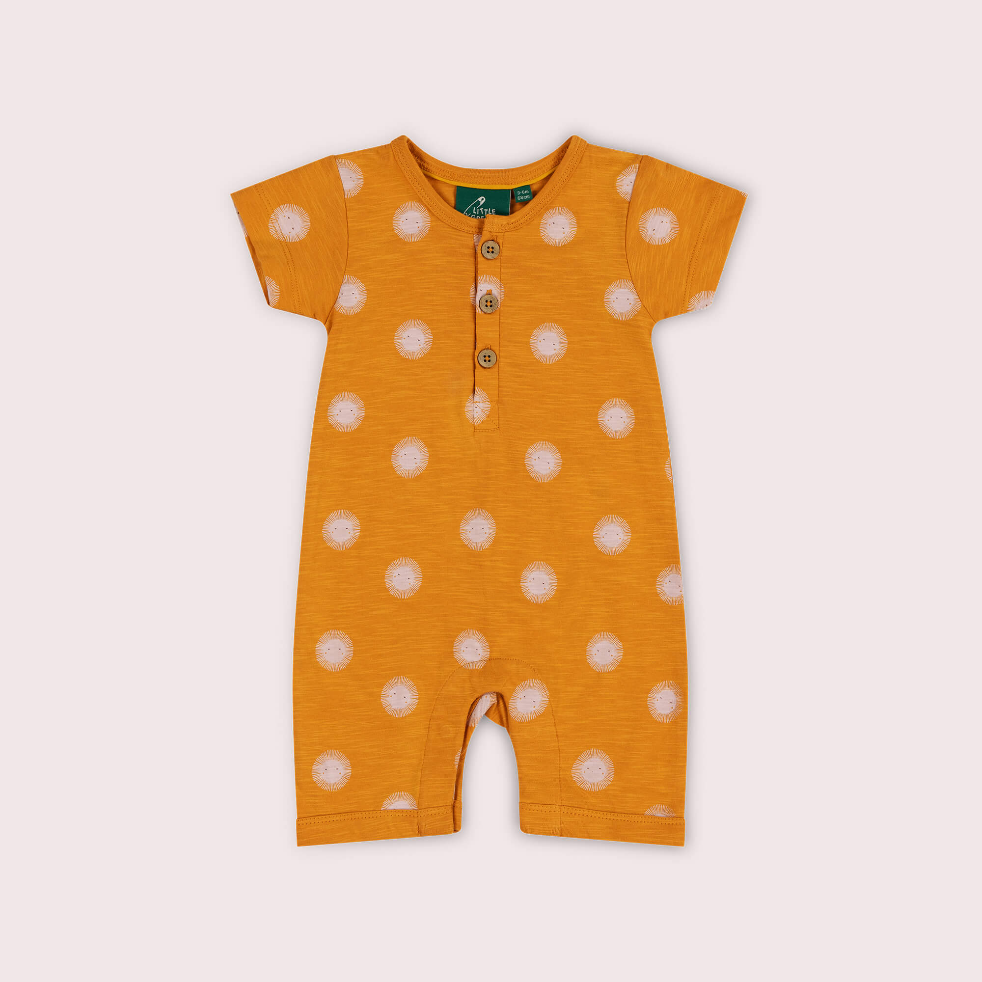 Sun Organic Summer Romper Gold / 18-24m