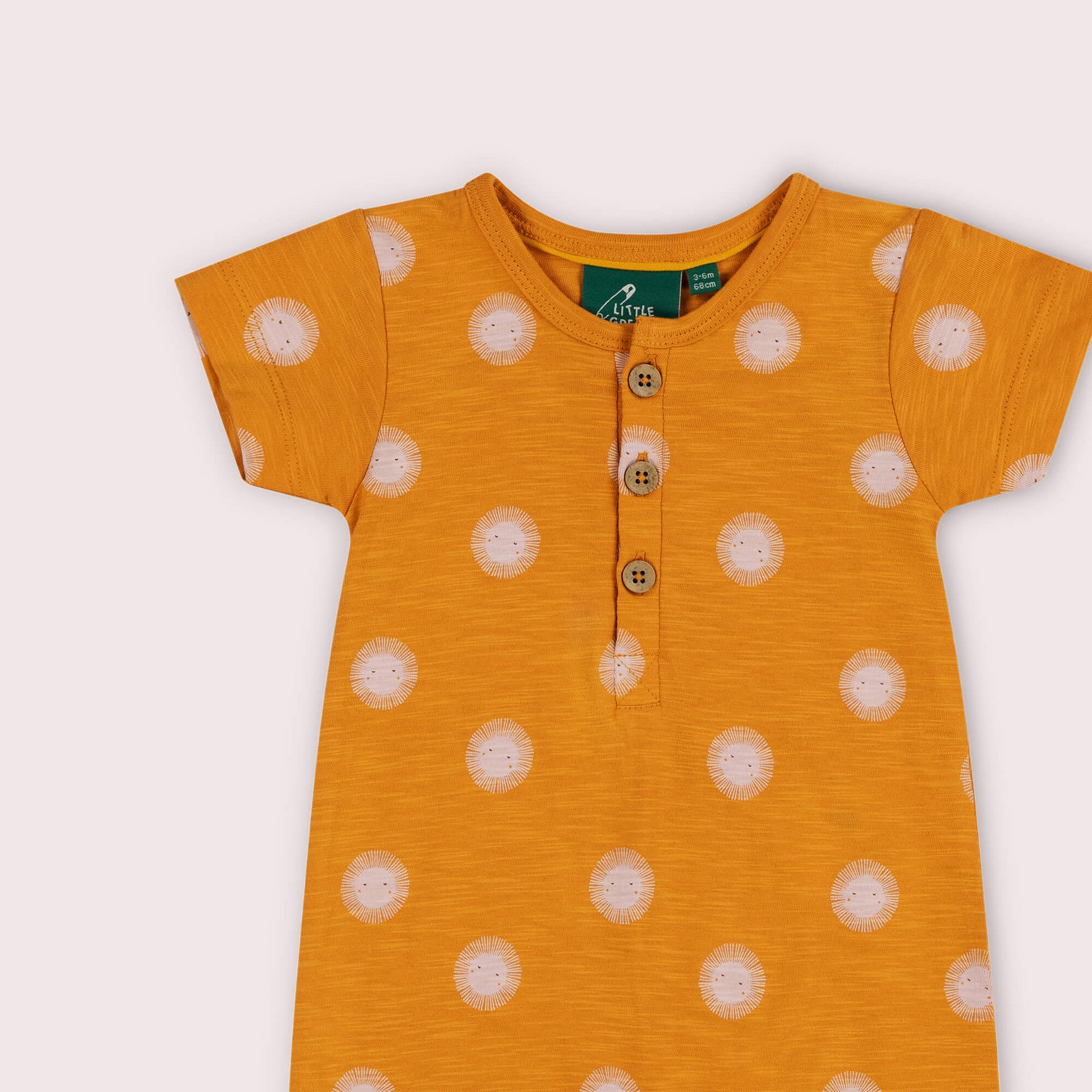 Sun Organic Summer Romper Gold / 18-24m