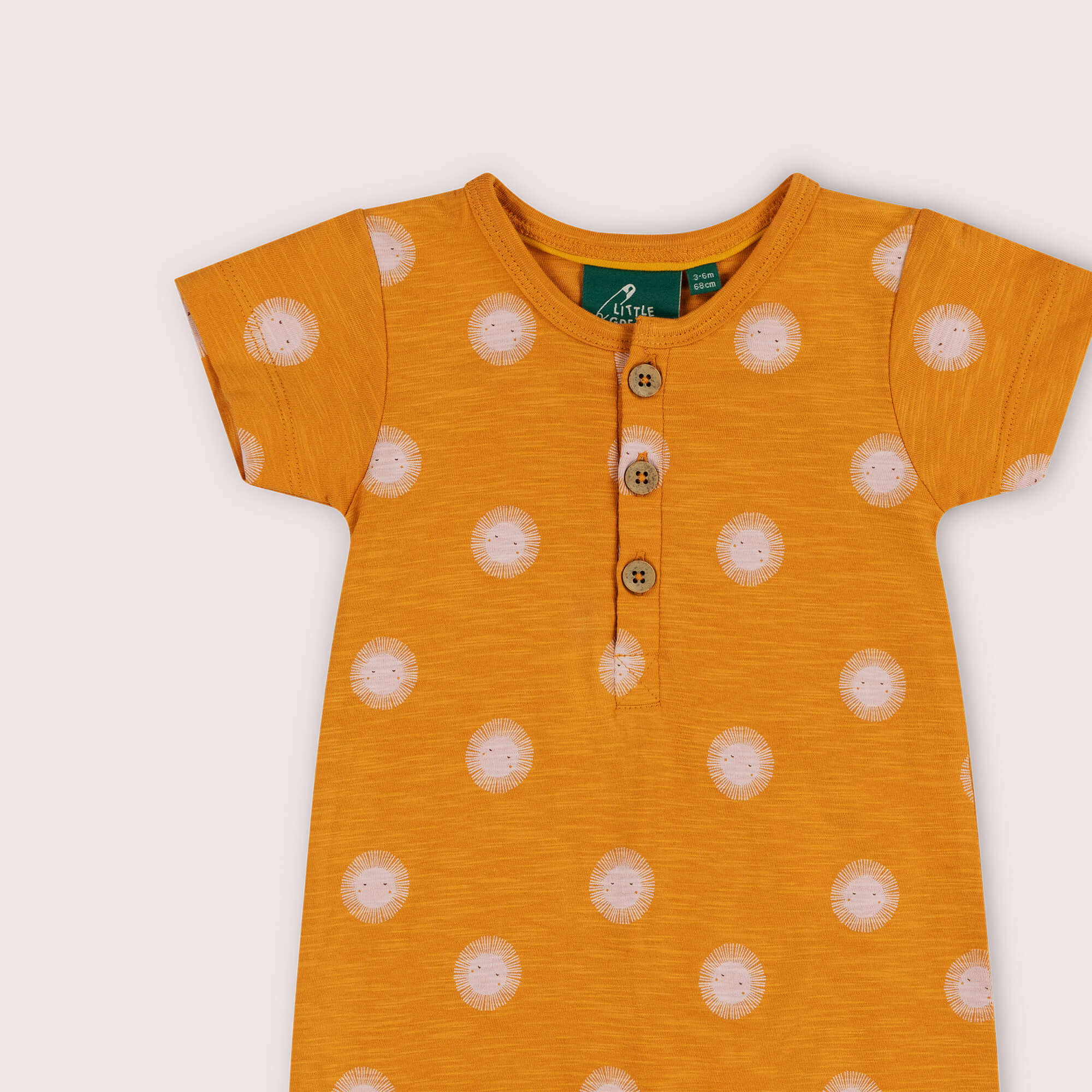 Sun Organic Summer Romper Gold / 18-24m