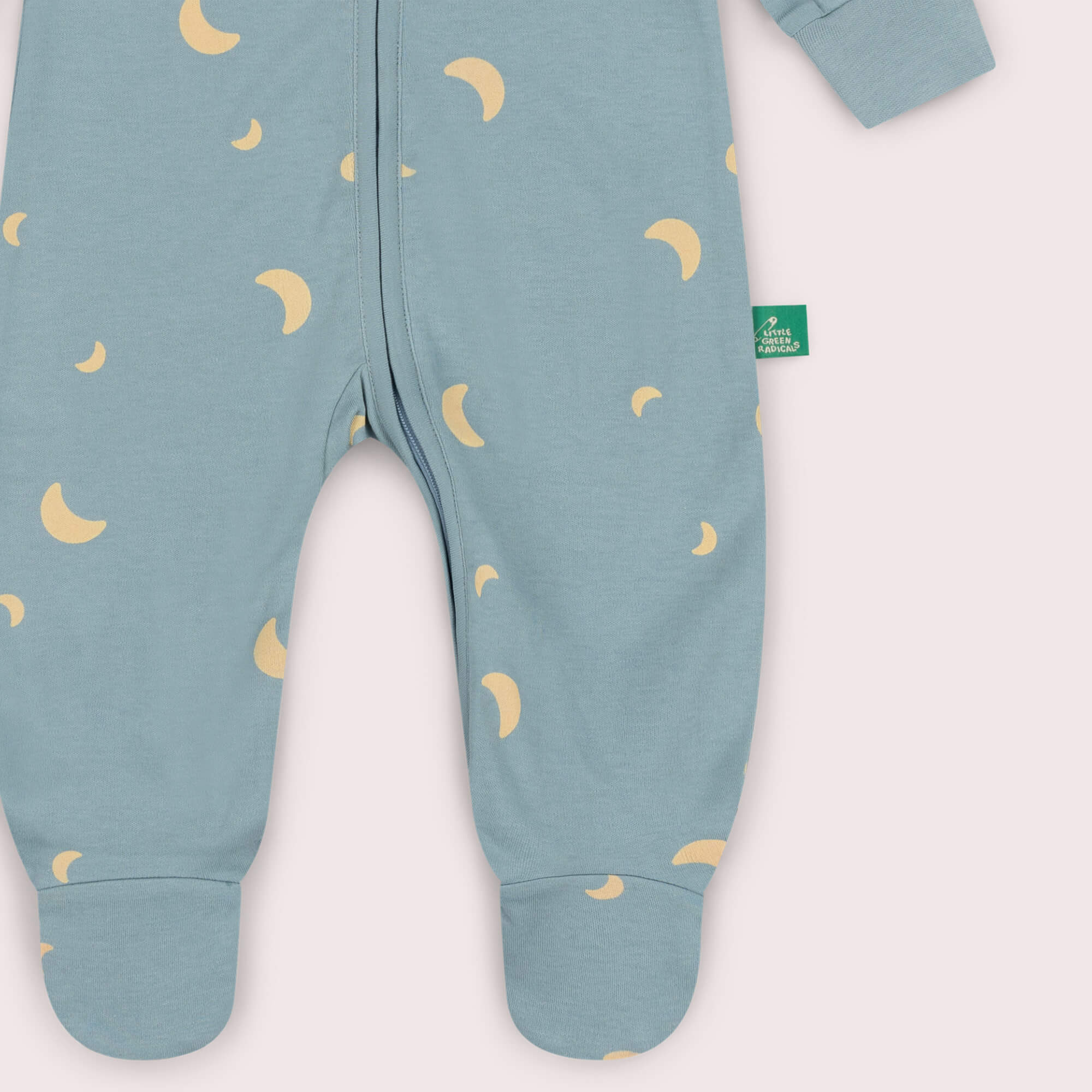 Dusk Zip Organic Babygrow Blue / 12-18m