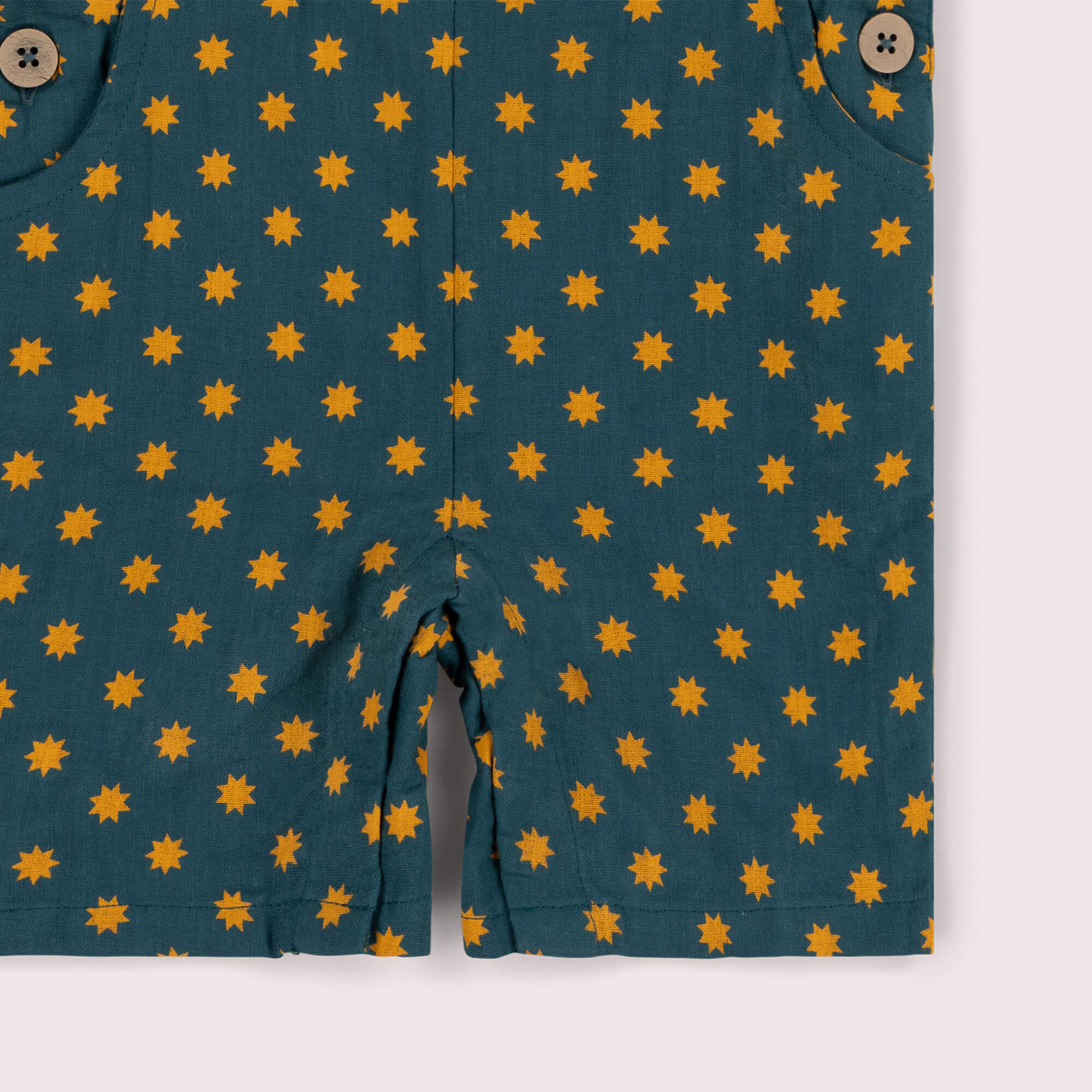 Shining Star Dungaree Shorts Blue / 7-8y