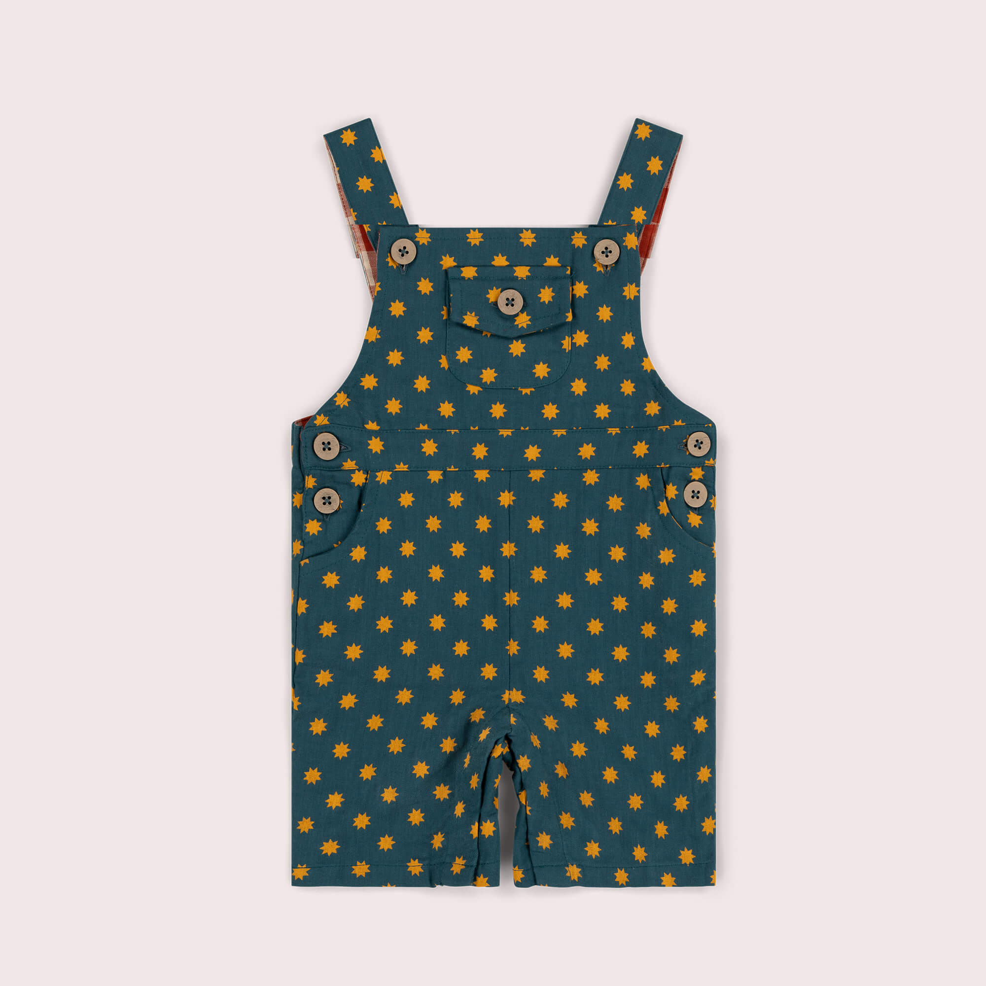 Shining Star Dungaree Shorts Blue / 7-8y