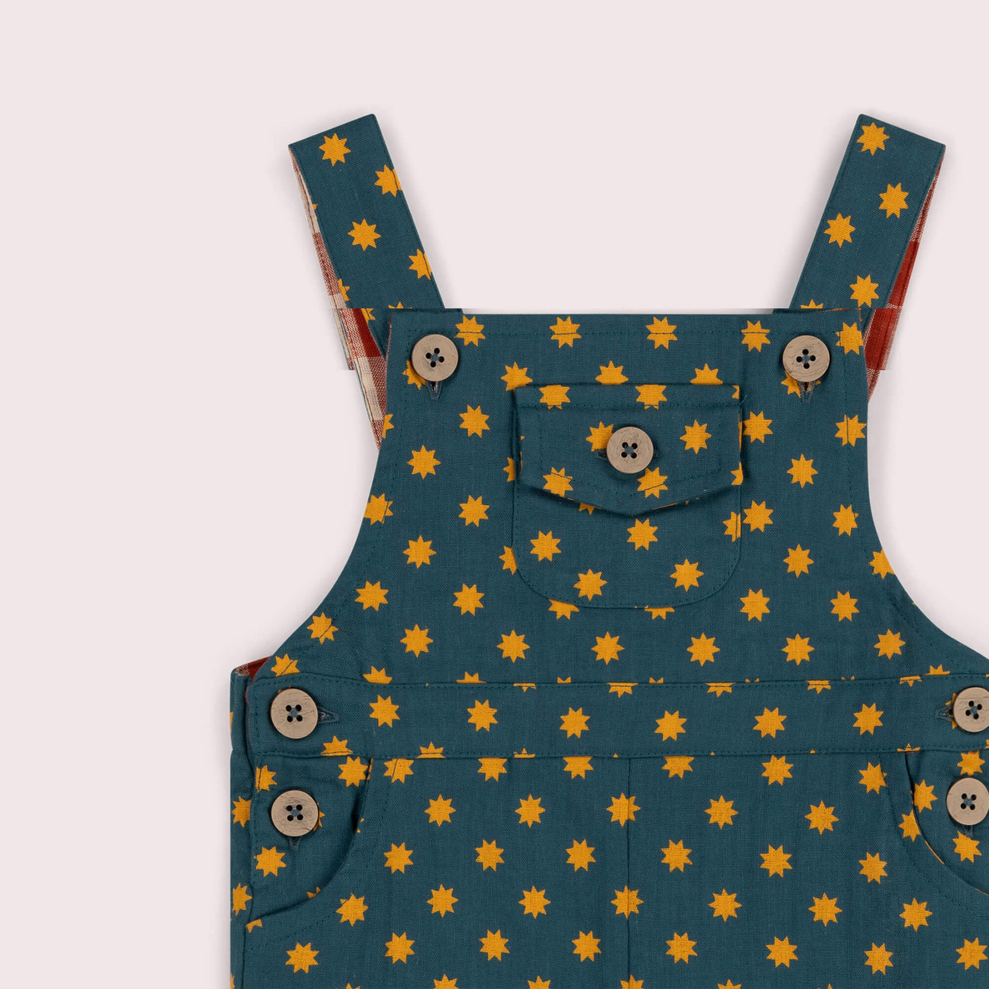 Shining Star Dungaree Shorts Blue / 7-8y