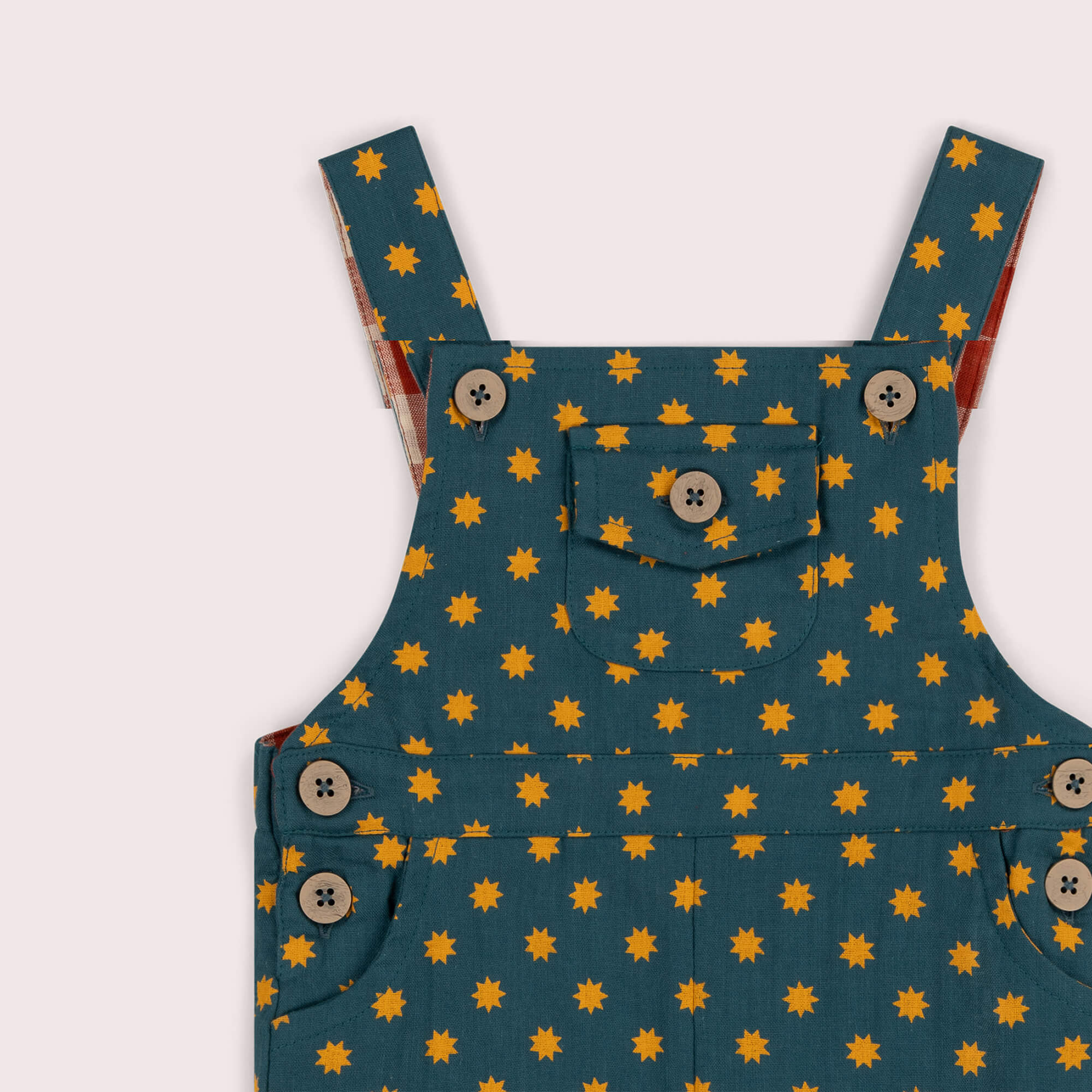 Shining Star Dungaree Shorts Blue / 7-8y
