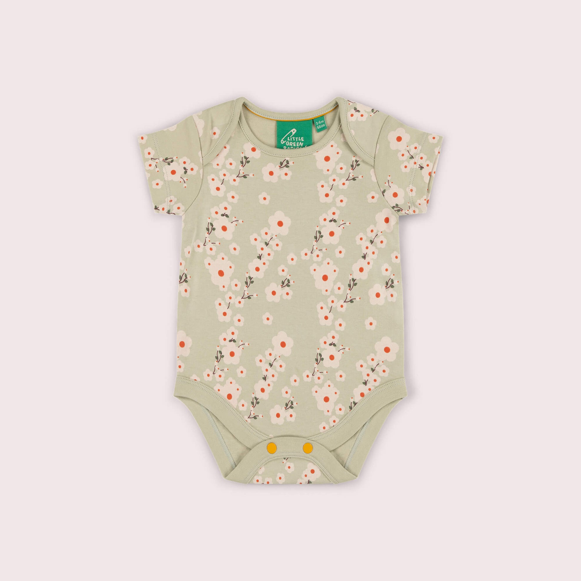 Blossom Organic Baby Bodysuit 2 Pack Green / 18-24m
