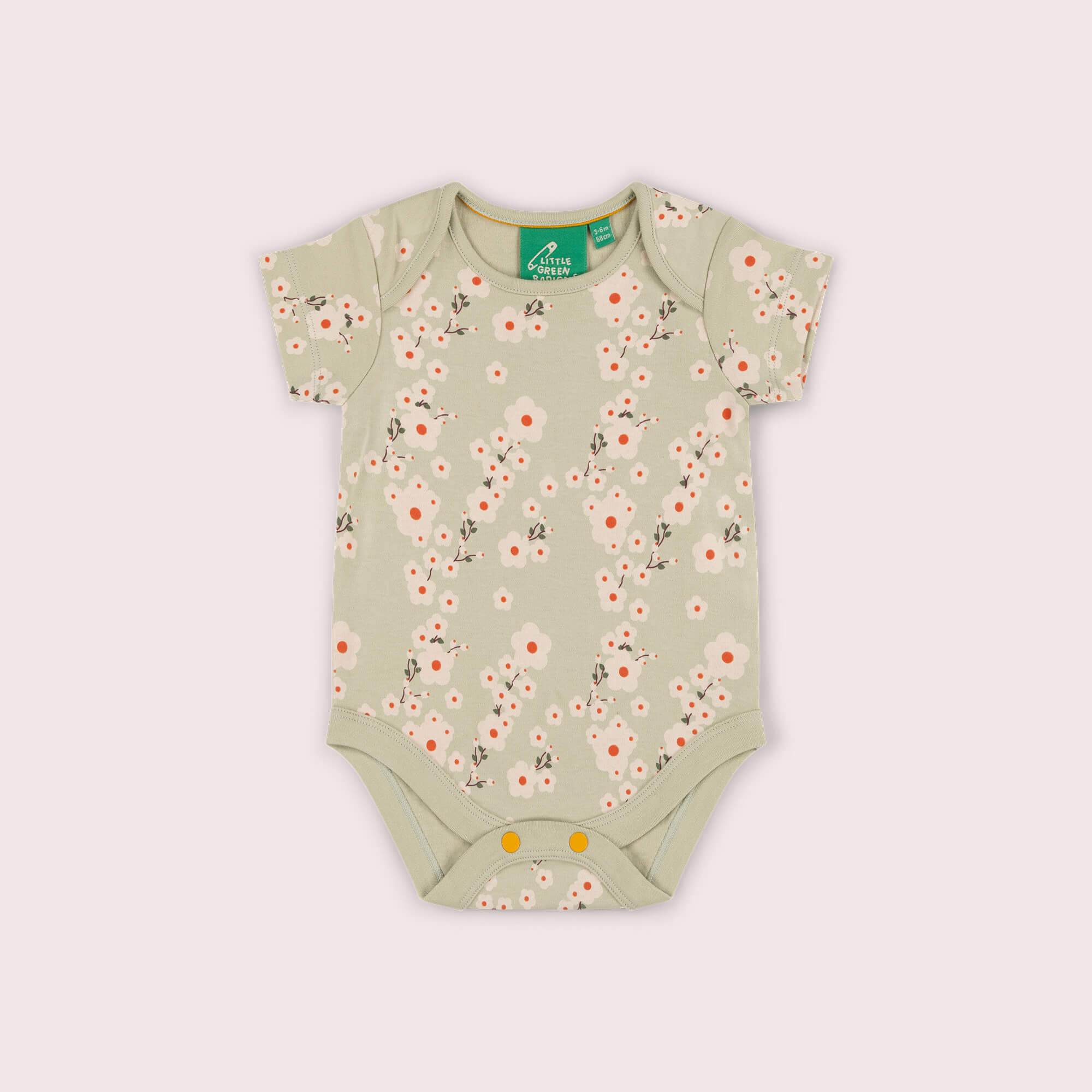 Blossom Organic Baby Bodysuit 2 Pack Green / 18-24m
