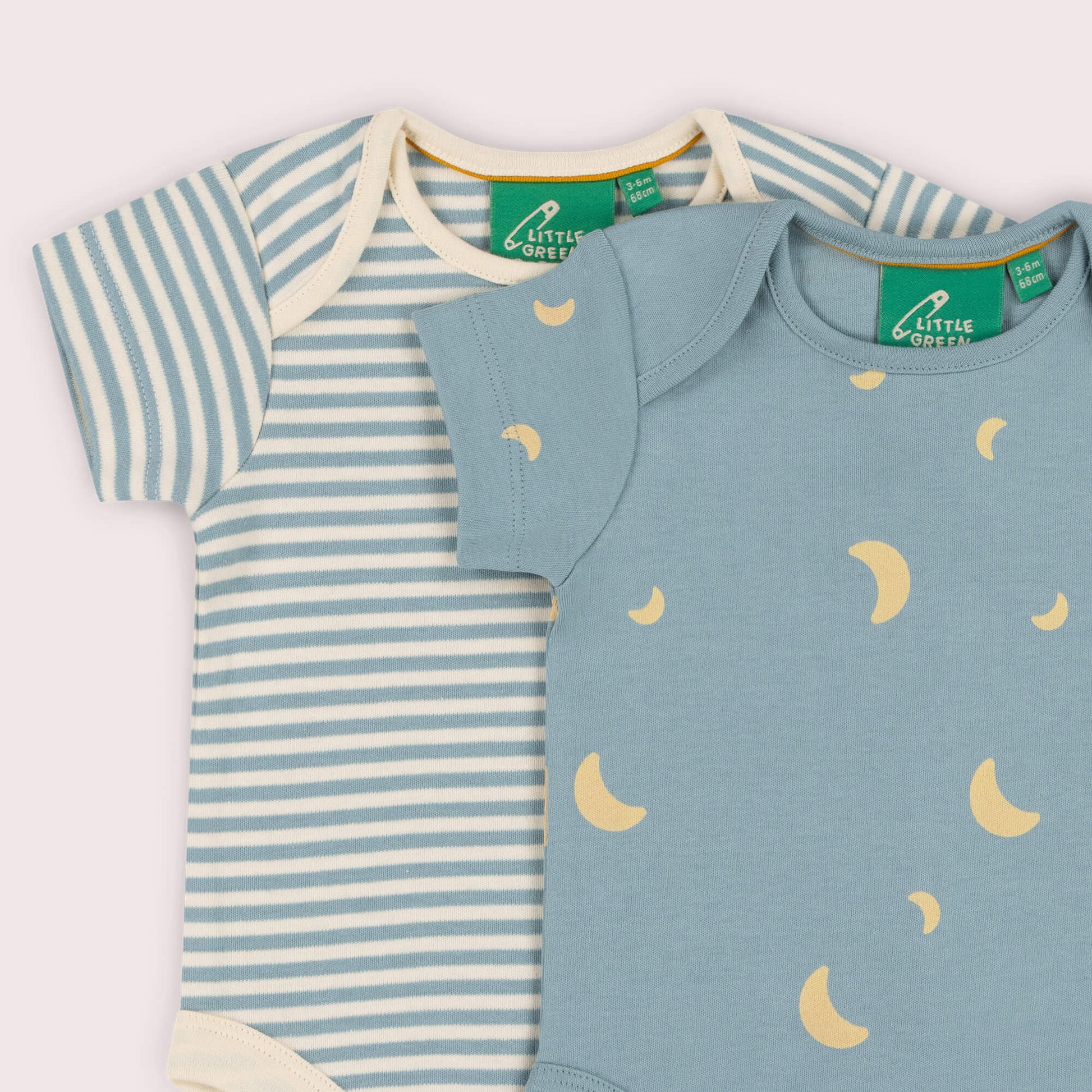 Dusk Organic Baby Bodysuit 2 Pack Blue / 18-24m