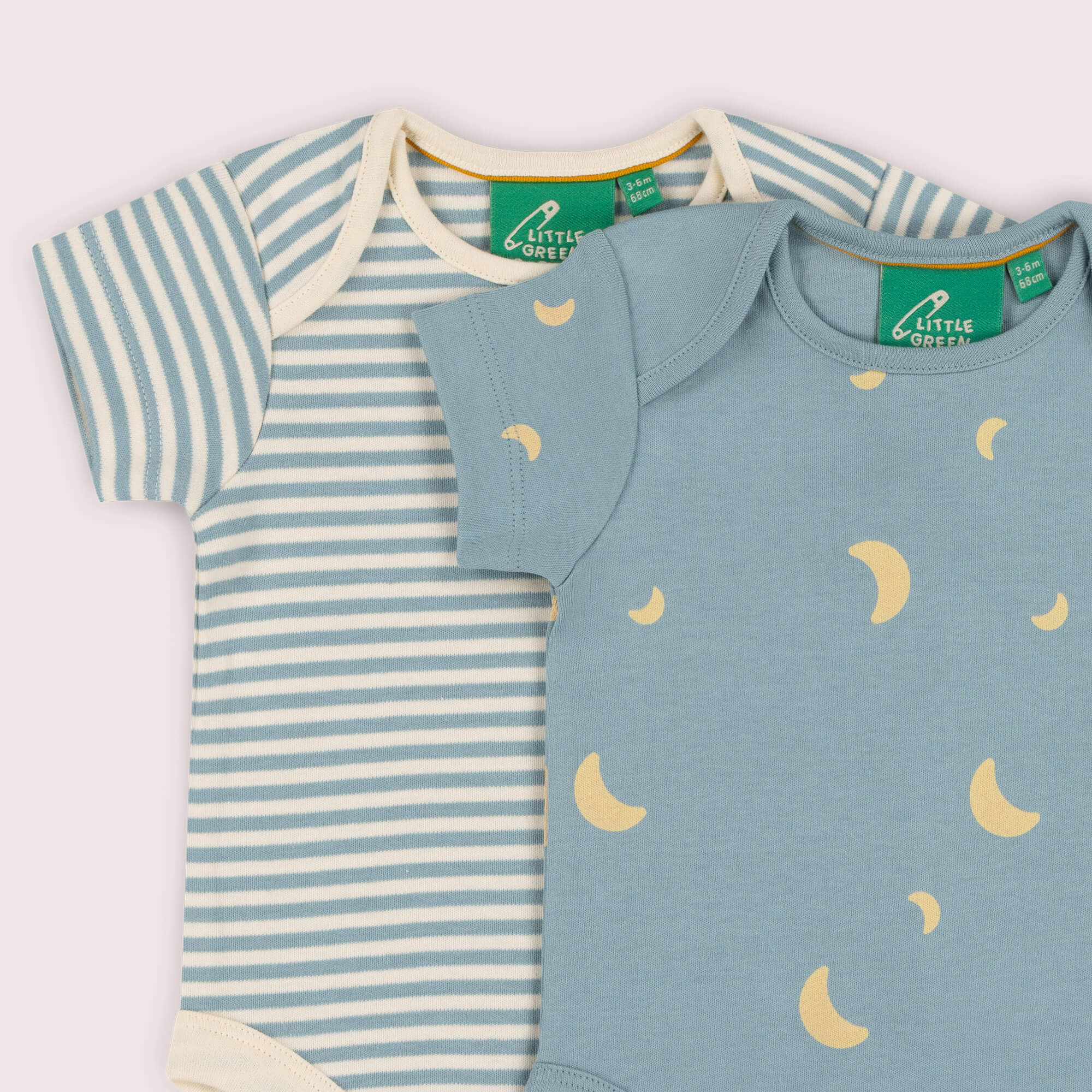 Dusk Organic Baby Bodysuit 2 Pack Blue / 18-24m