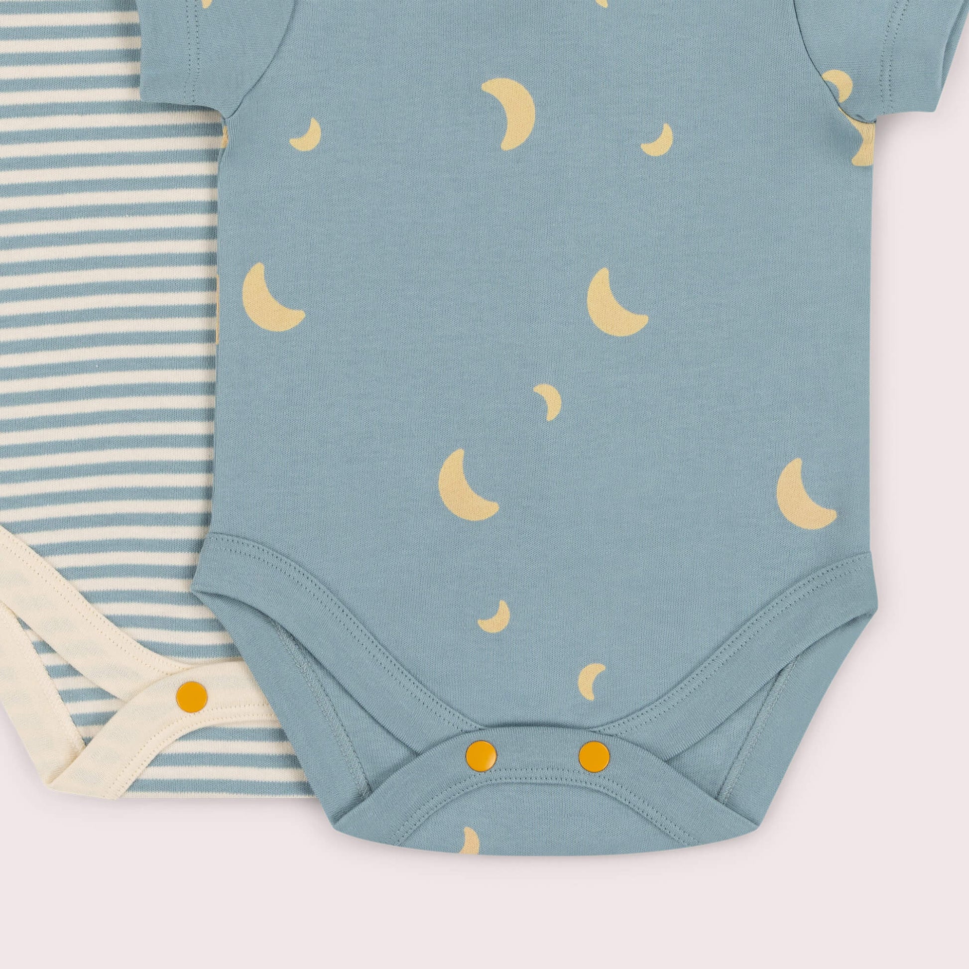 Dusk Organic Baby Bodysuit 2 Pack Blue / 18-24m