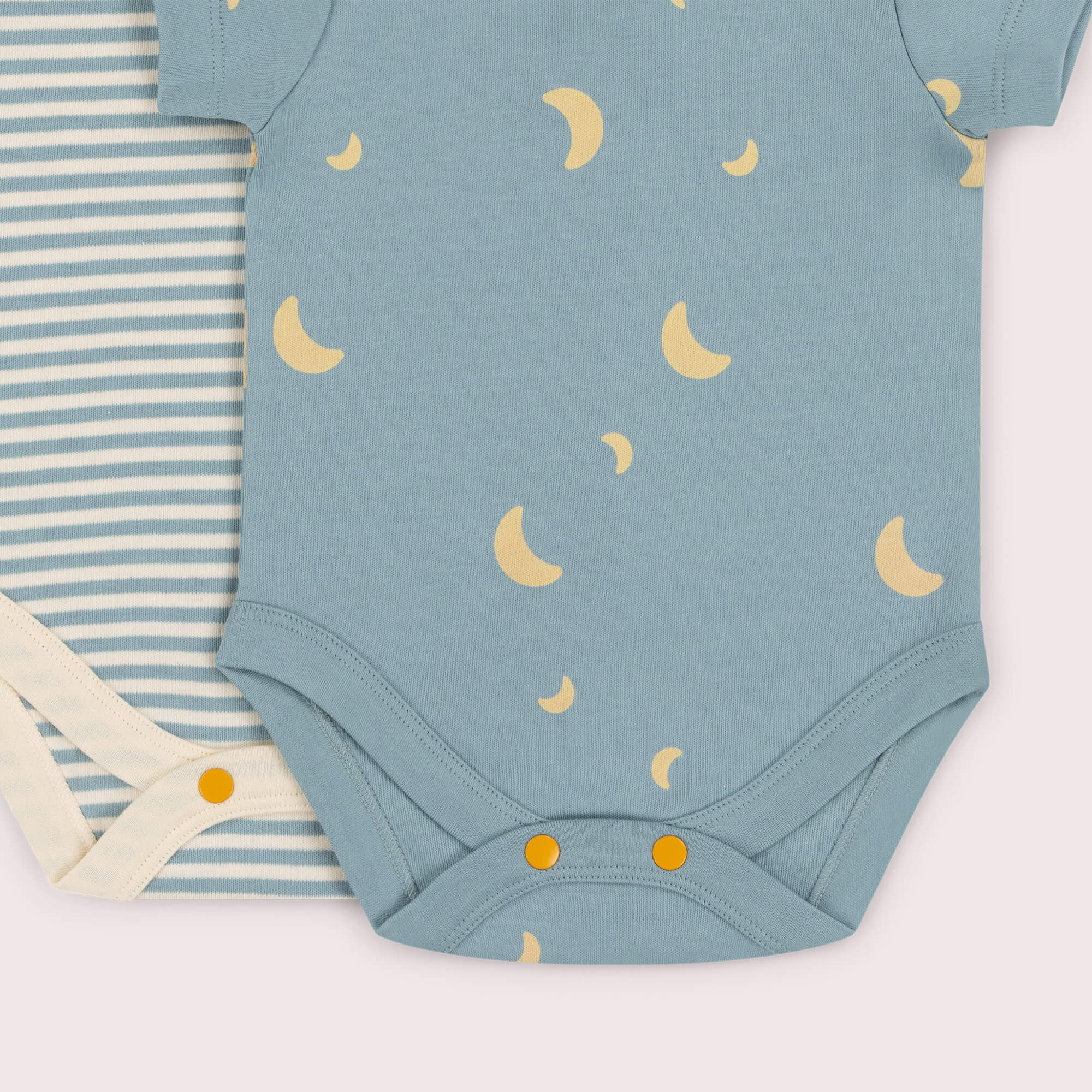 Dusk Organic Baby Bodysuit 2 Pack Blue / 18-24m