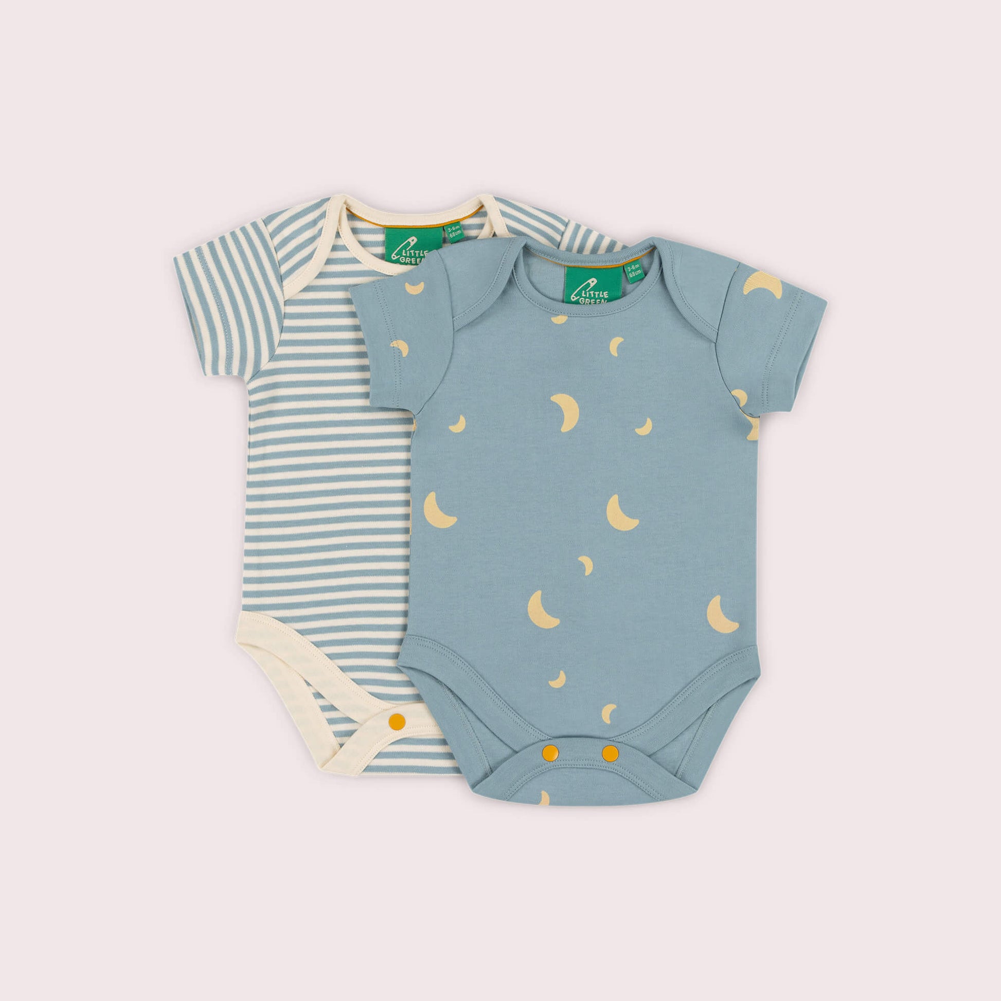 Dusk Organic Baby Bodysuit 2 Pack Blue / 18-24m