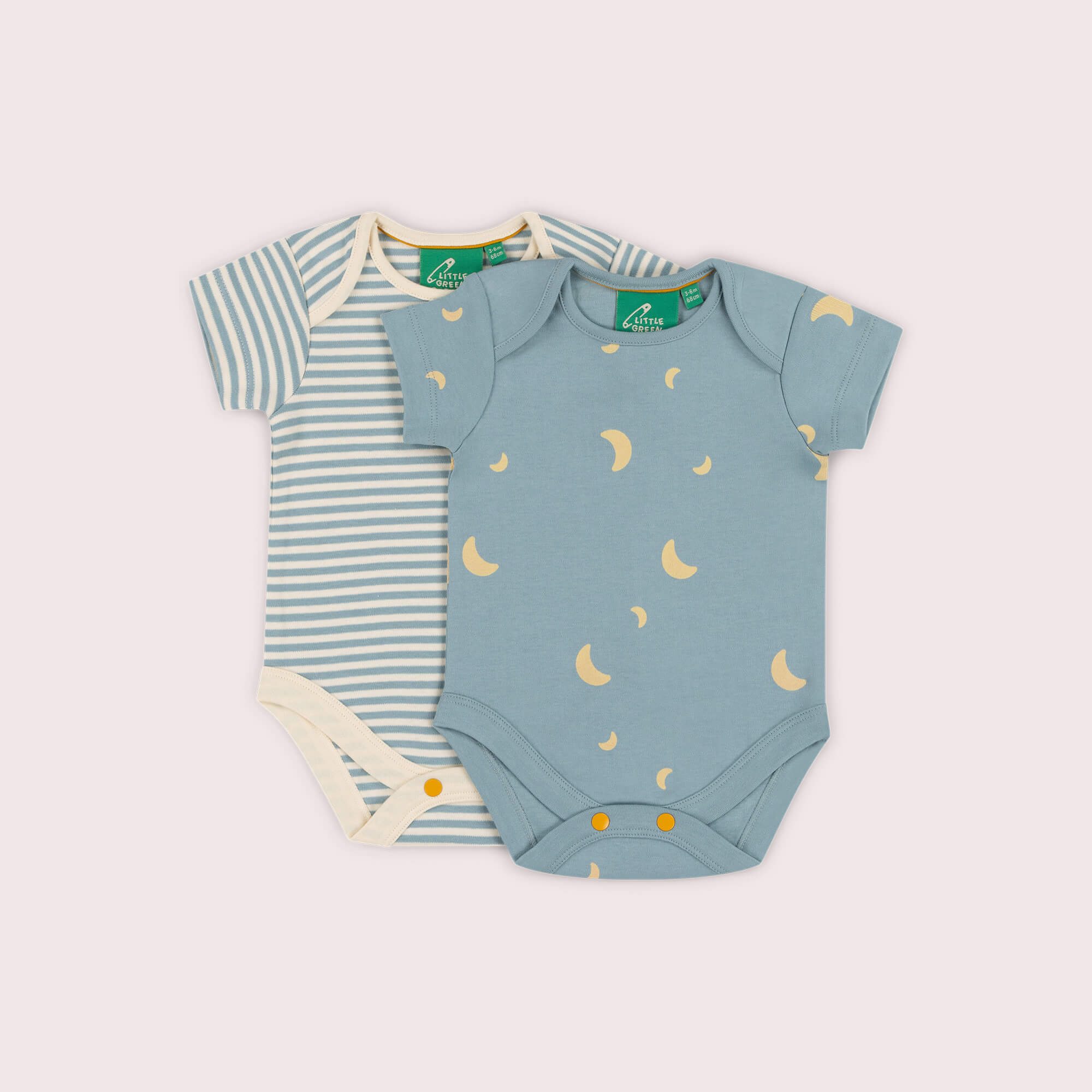 Dusk Organic Baby Bodysuit 2 Pack Blue / 18-24m