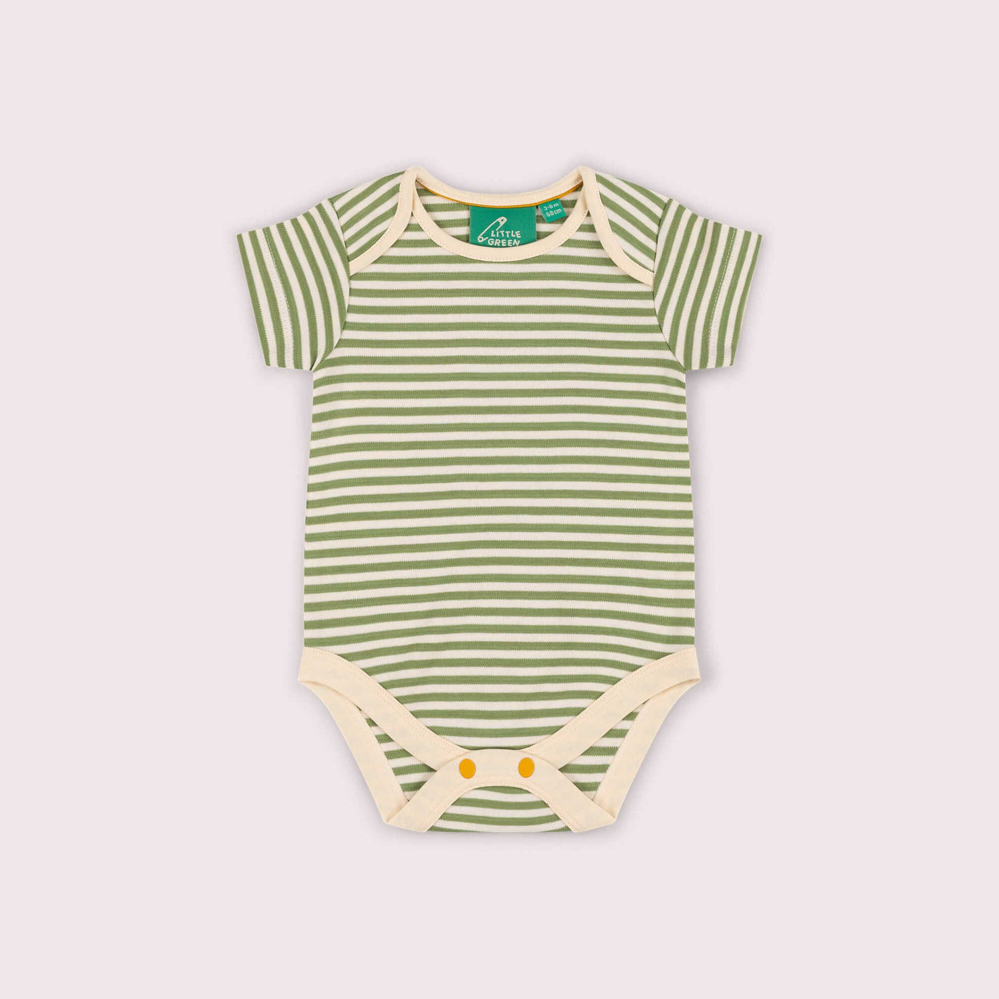 Tigerlily Flowers Organic Baby Bodysuit 2 Pack Green / 18-24m