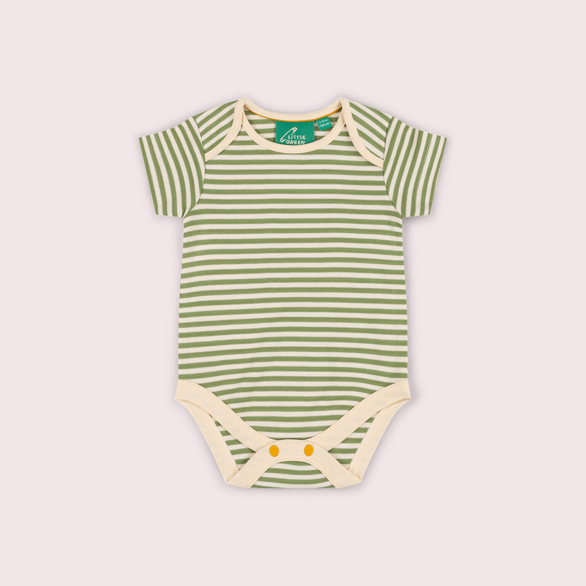 Tigerlily Flowers Organic Baby Bodysuit 2 Pack Green / 18-24m