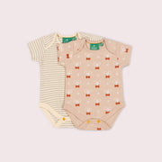 Little Mouse Organic Baby Bodysuit 2 Pack Pink / 18-24m