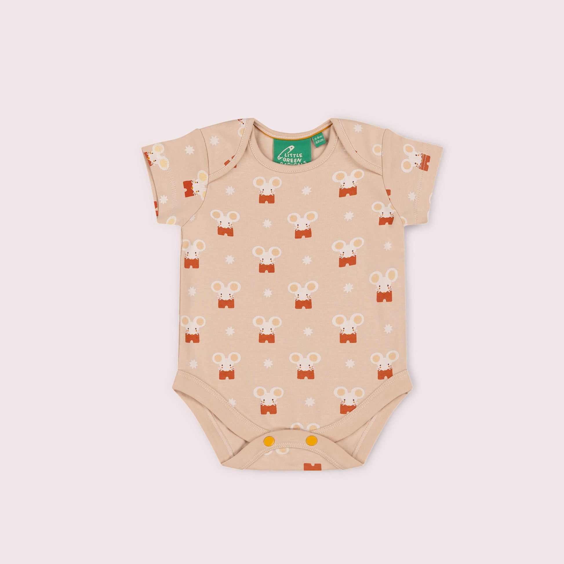 Little Mouse Organic Baby Bodysuit 2 Pack Pink / 18-24m