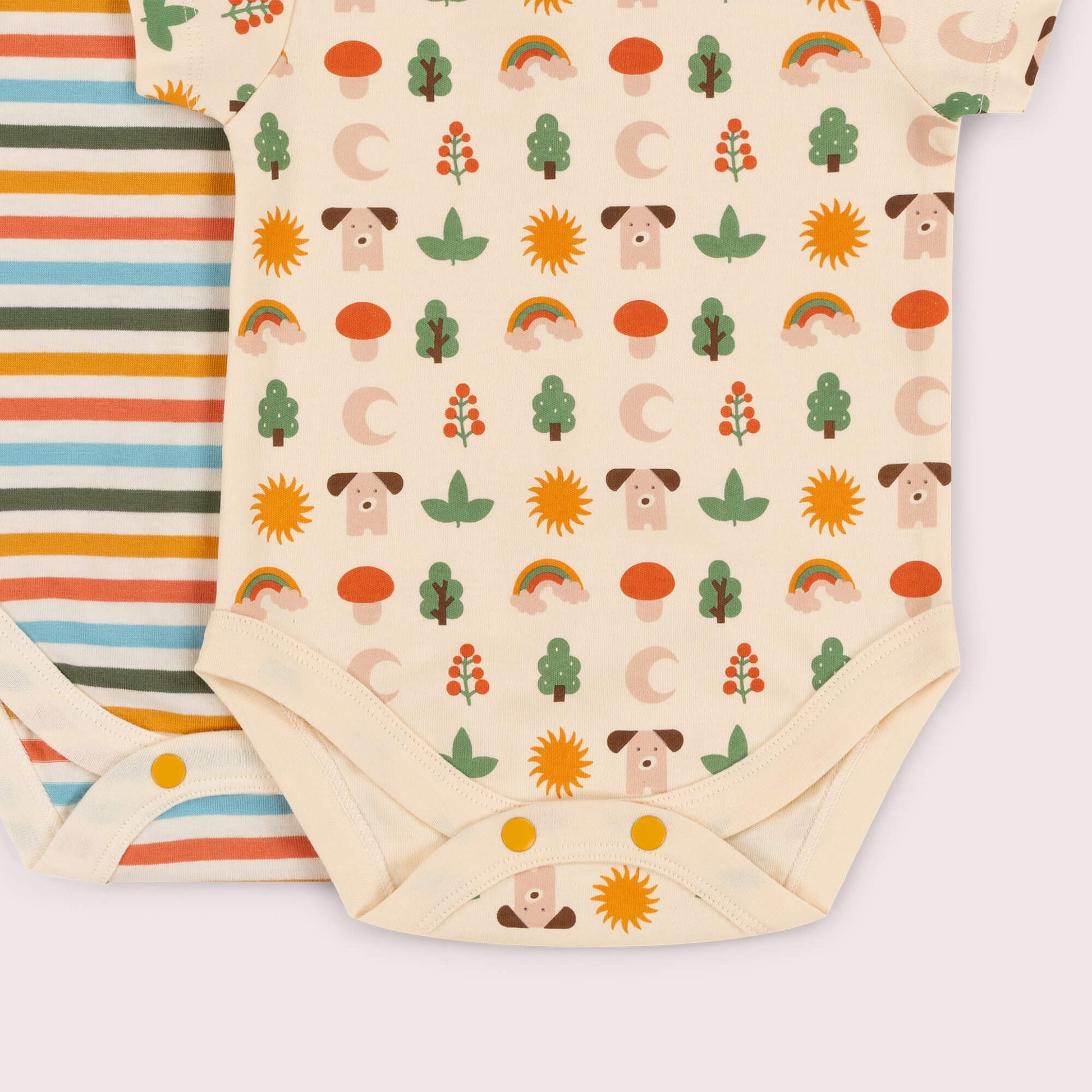 Nature Days Organic Baby Bodysuit 2 Pack Multi / 18-24m