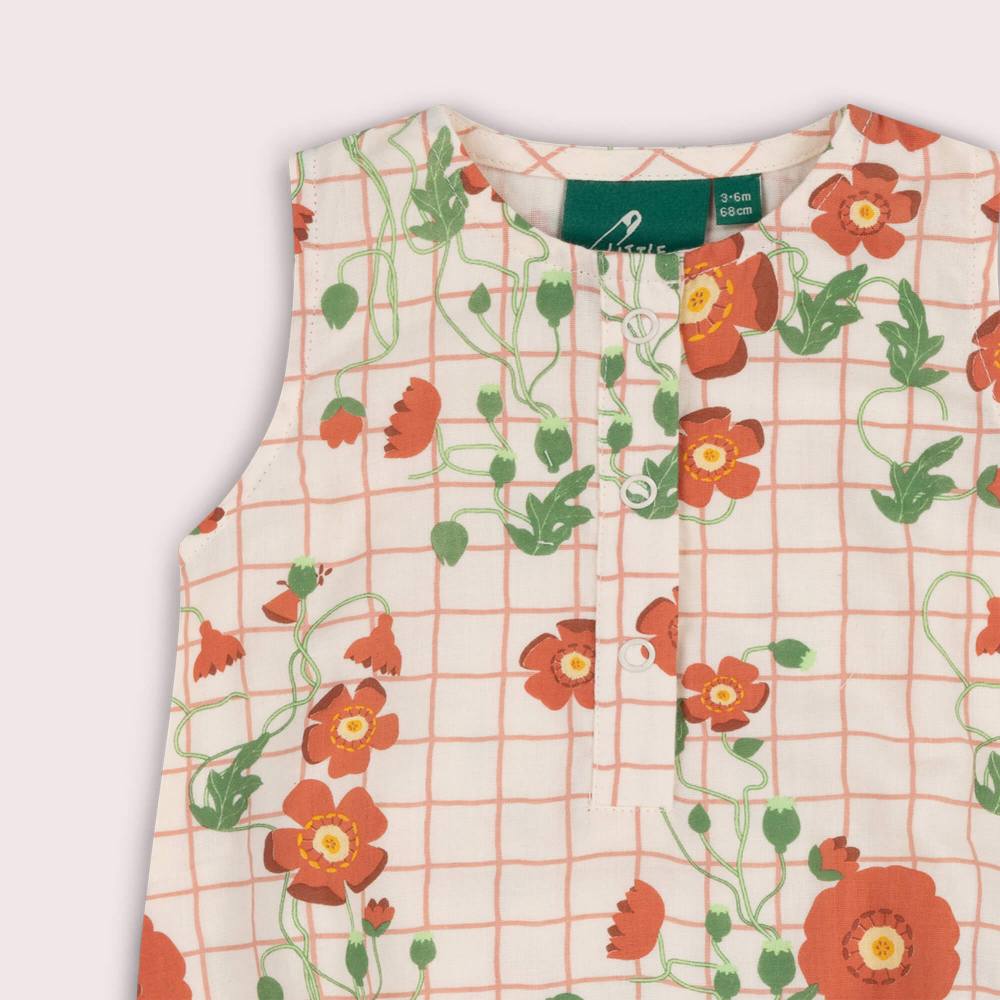 Cream Wild Poppies Bubble Body Cream / 18-24m