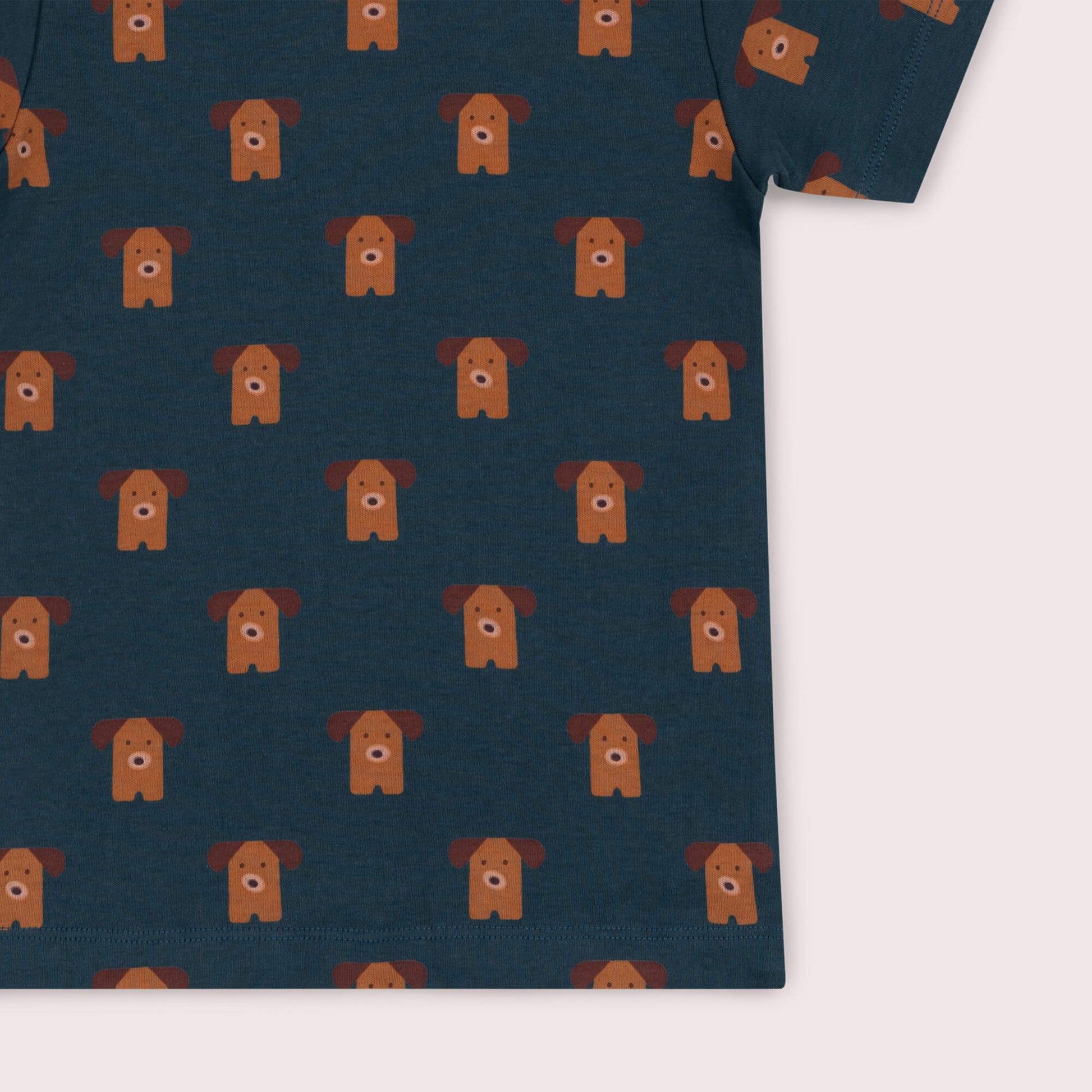 Paws Organic Short Sleeve T Shirt Blue / 4-5y