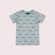 Paws Short Sleeve Popper T Shirt Blue / 7-8y