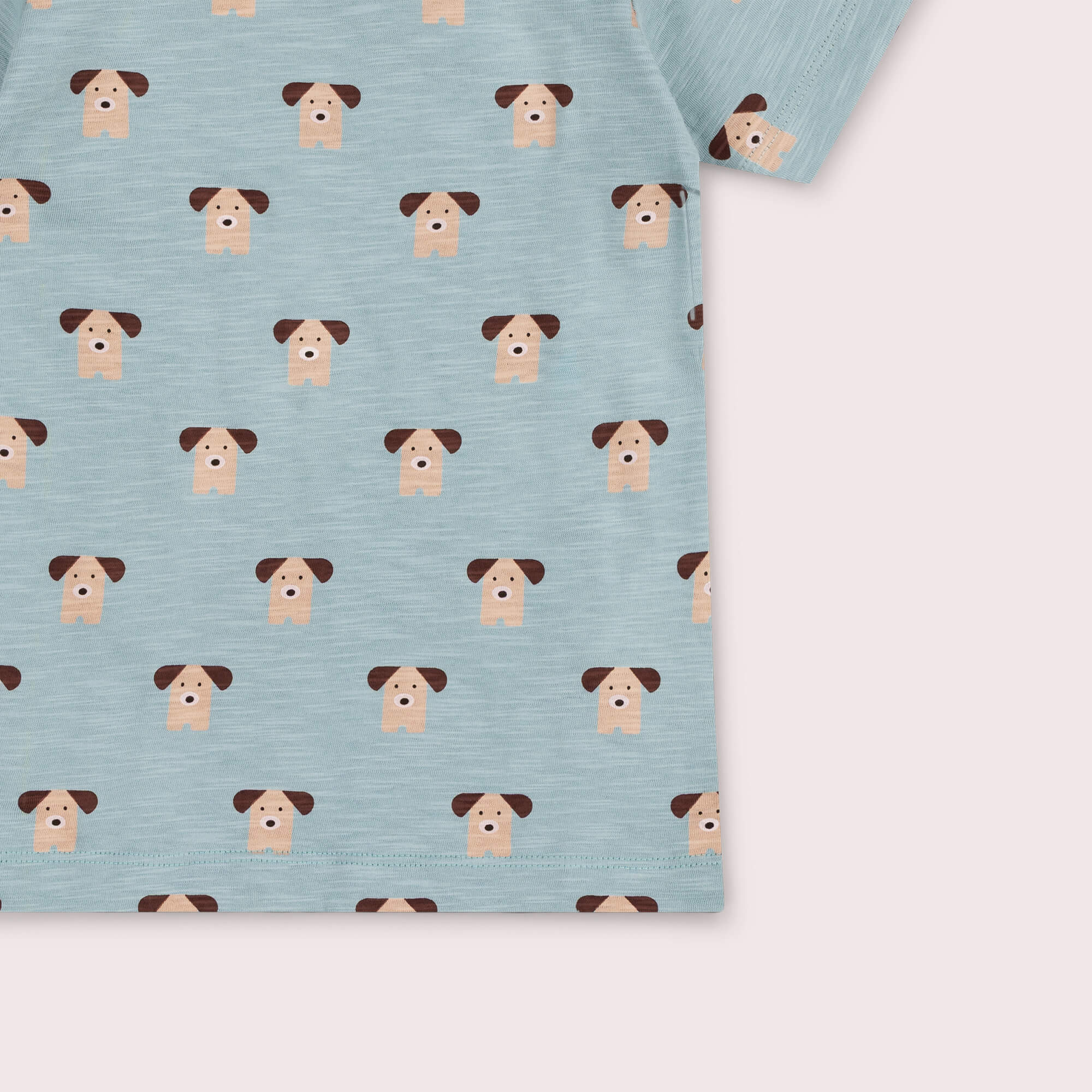 Paws Short Sleeve Popper T Shirt Blue / 7-8y
