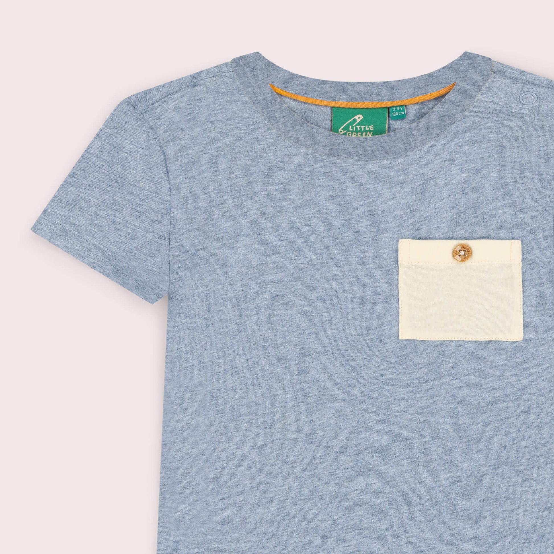 Dusk Blue Organic Essential T-Shirt Blue / 7-8y