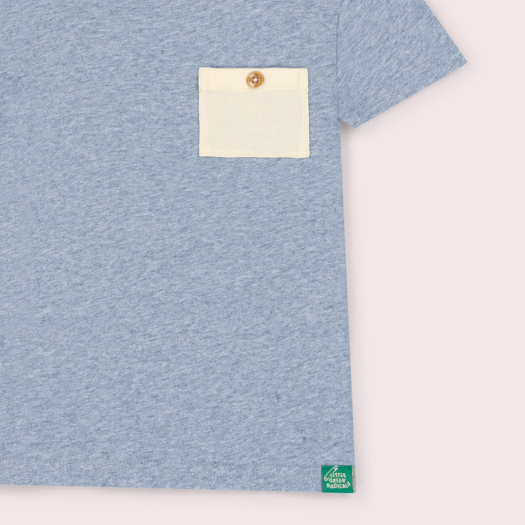 Dusk Blue Organic Essential T-Shirt Blue / 7-8y