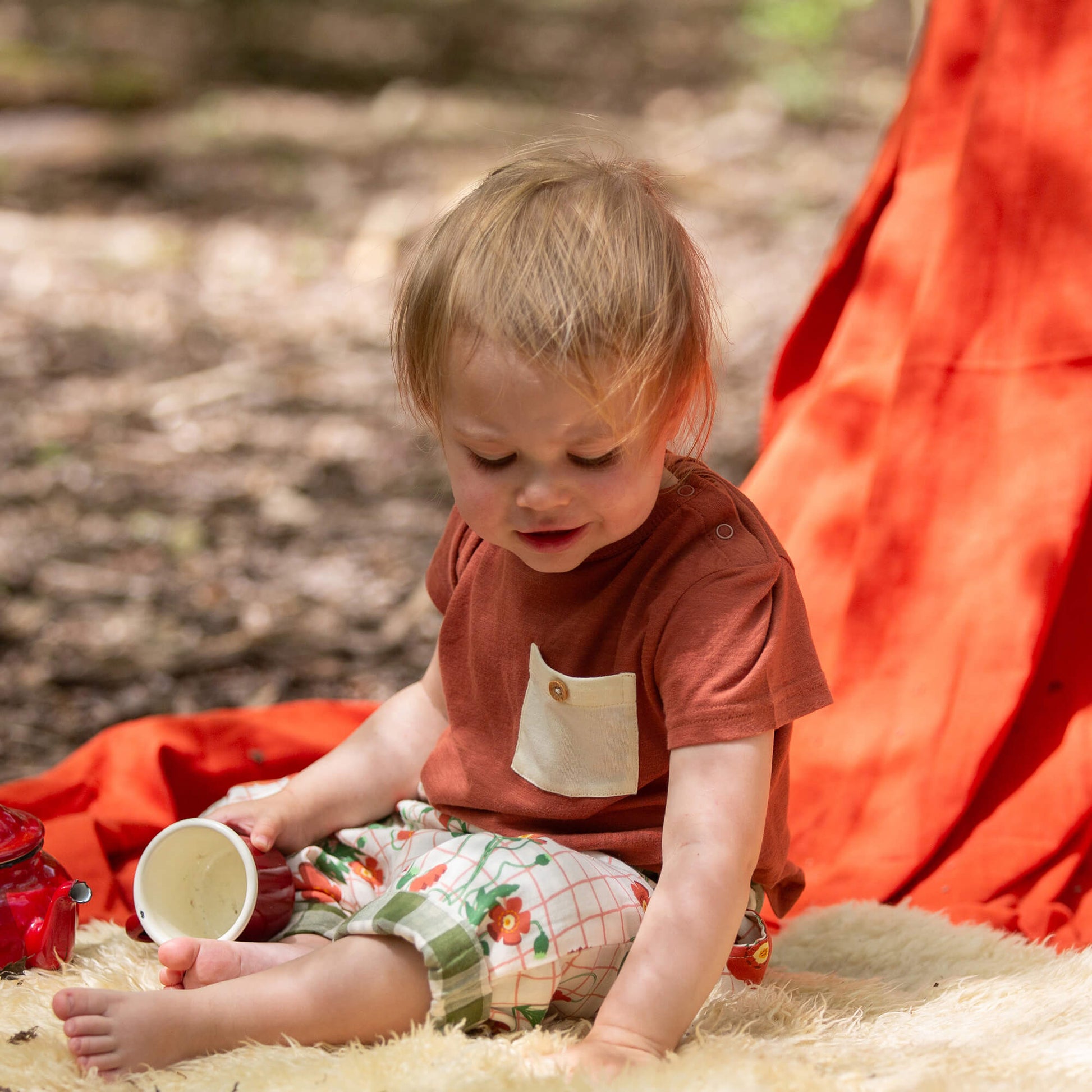 Ginger Organic Essential T-Shirt Orange / 7-8y