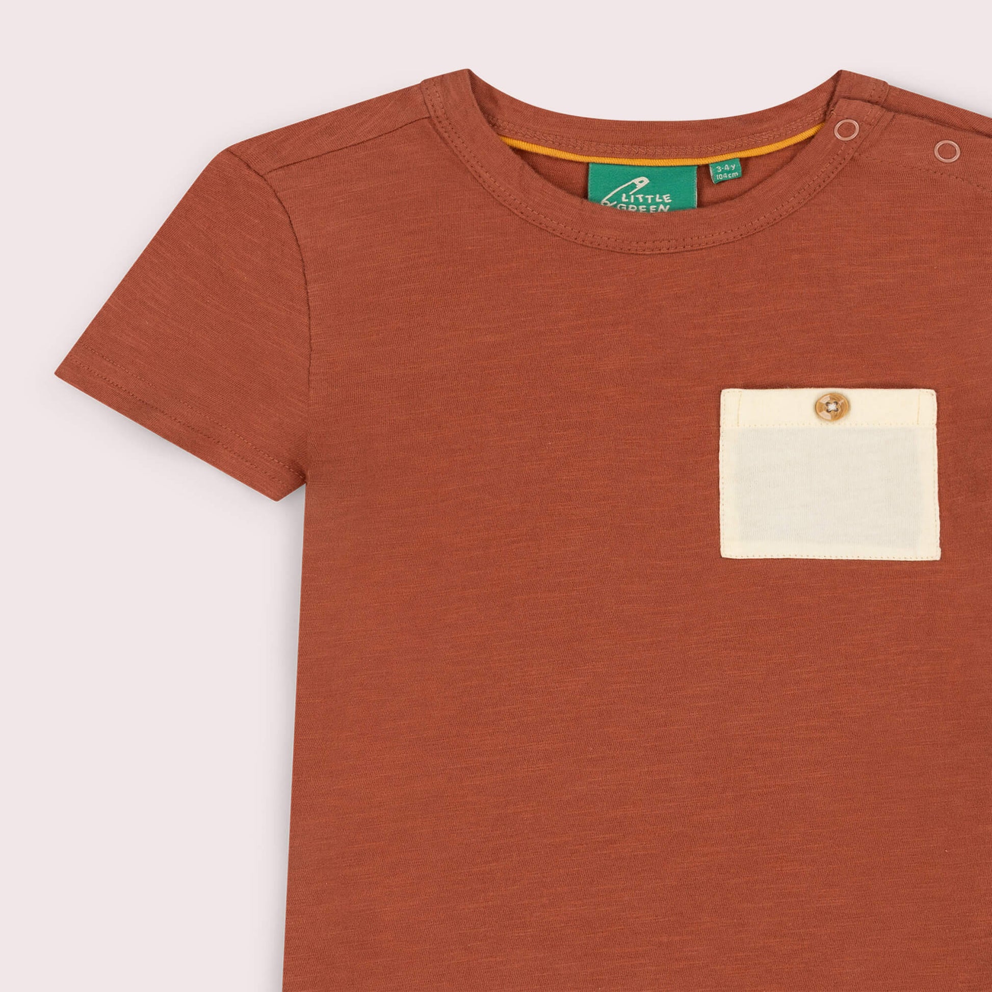 Ginger Organic Essential T-Shirt Orange / 7-8y