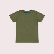 Chive Short Sleeve Popper T Shirt Green / 7-8y