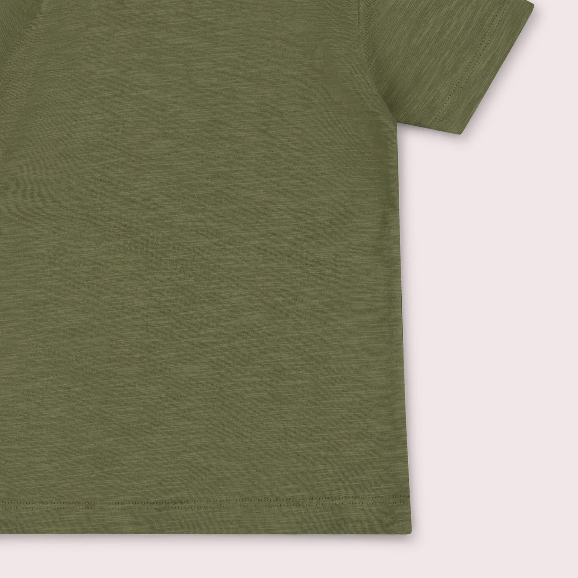 Chive Short Sleeve Popper T Shirt Green / 7-8y