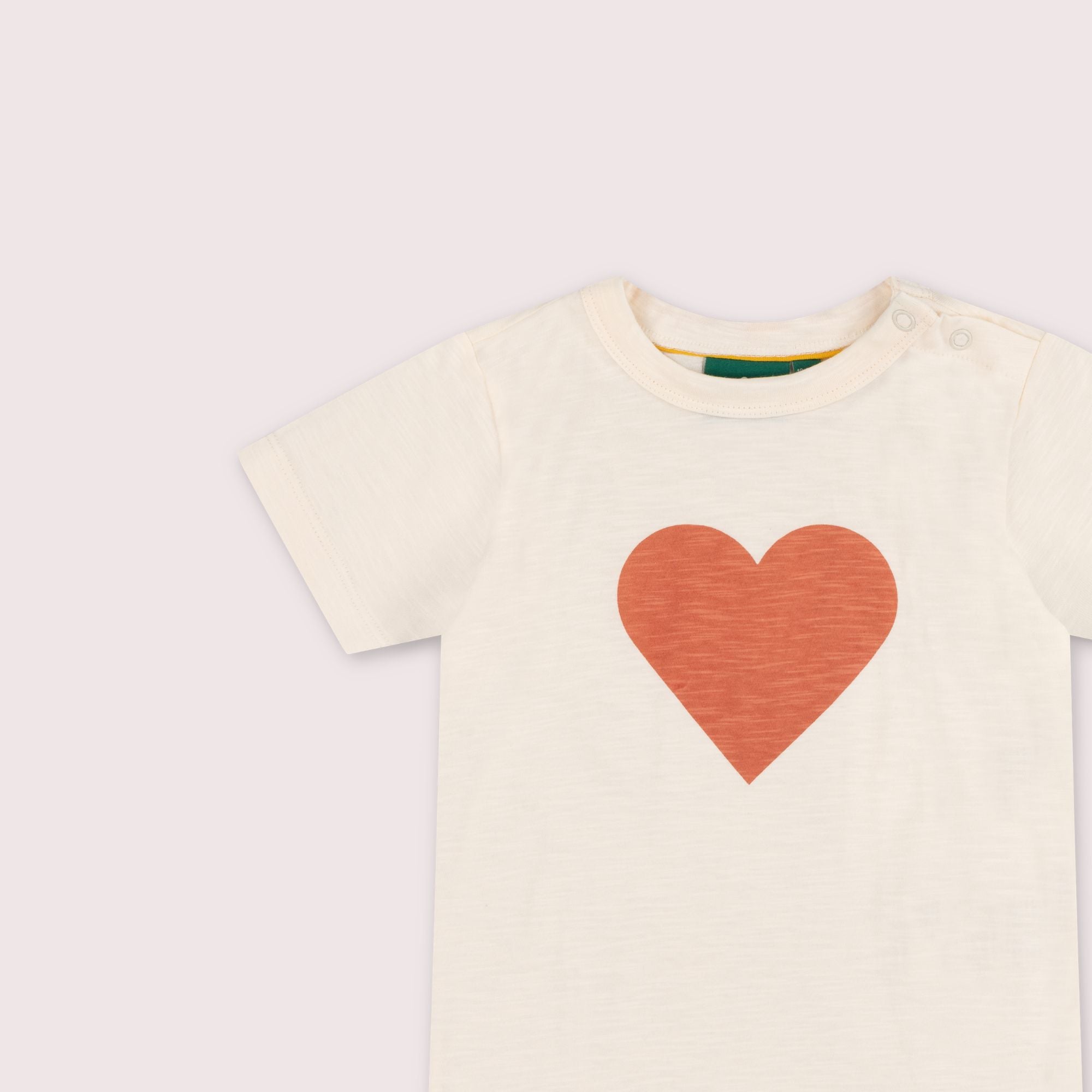 Big Heart Short Sleeve Popper T Shirt