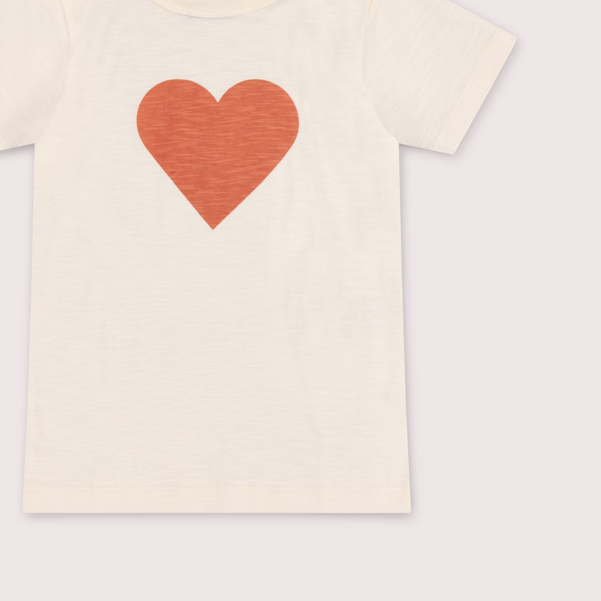 Big Heart Short Sleeve Popper T Shirt