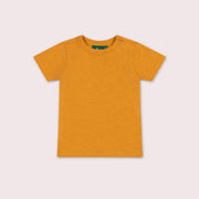 Golden Ochre Short Sleeve Popper T Shirt Gold / 7-8y