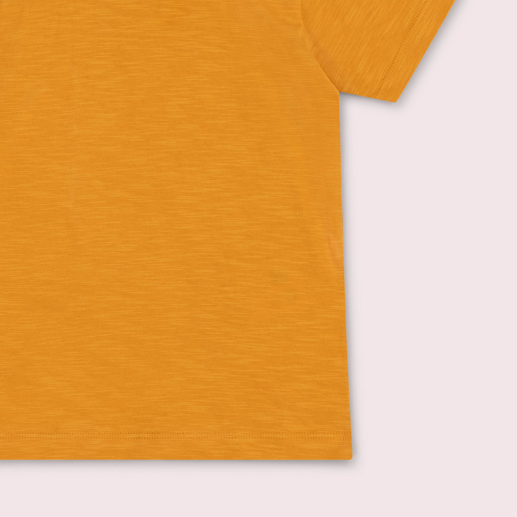Golden Ochre Short Sleeve Popper T Shirt Gold / 7-8y