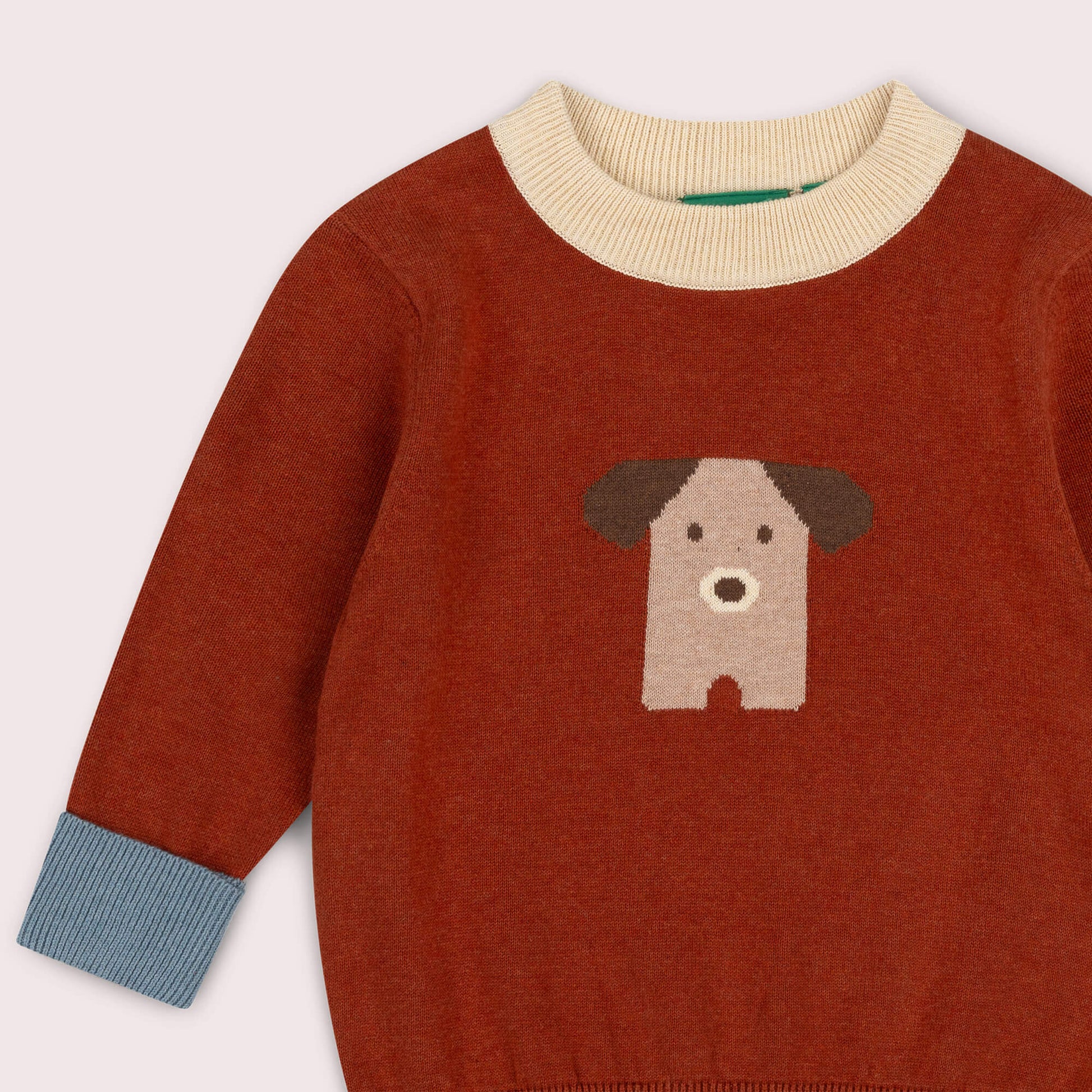 Paws Knitted Jumper Orange / 7-8y