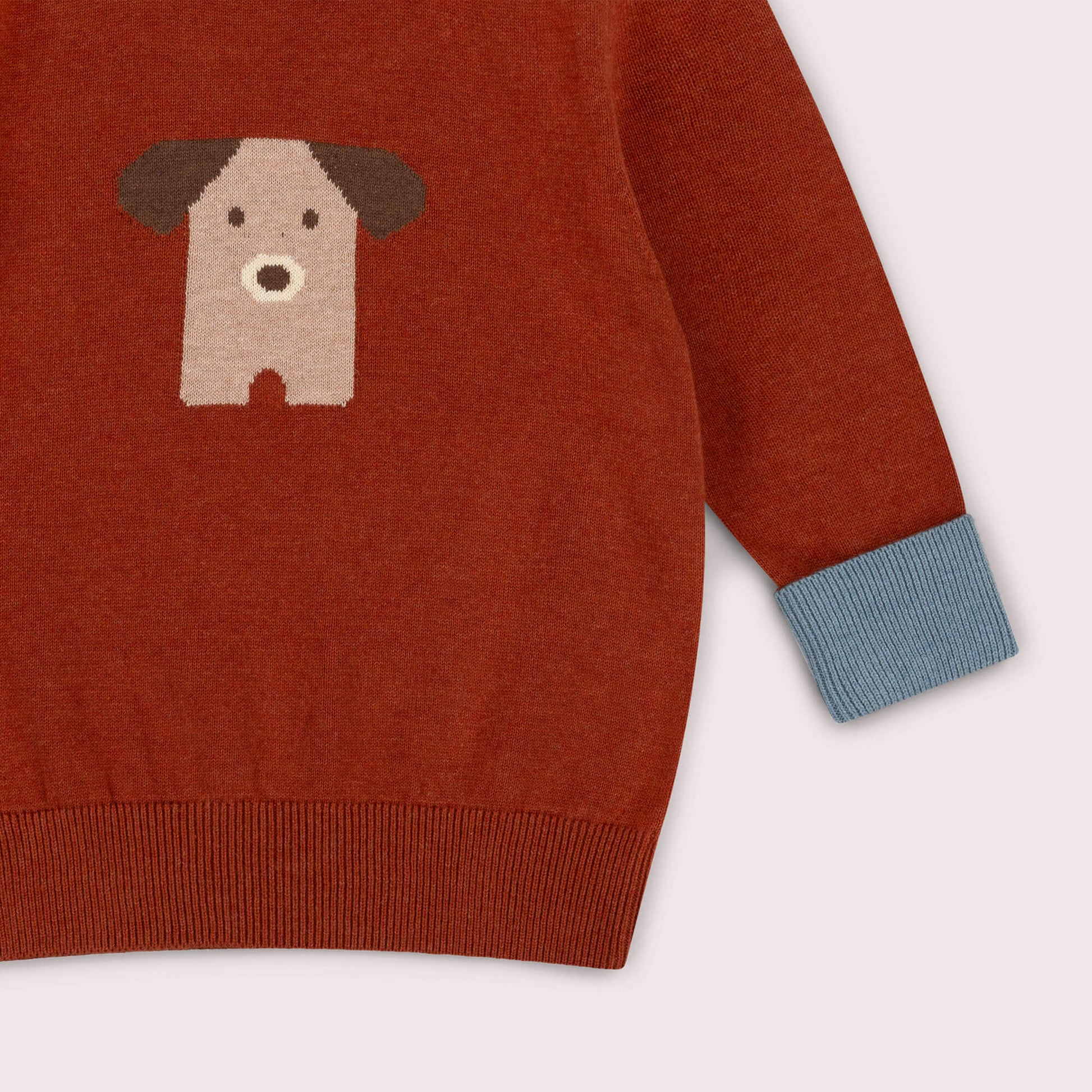 Paws Knitted Jumper Orange / 7-8y
