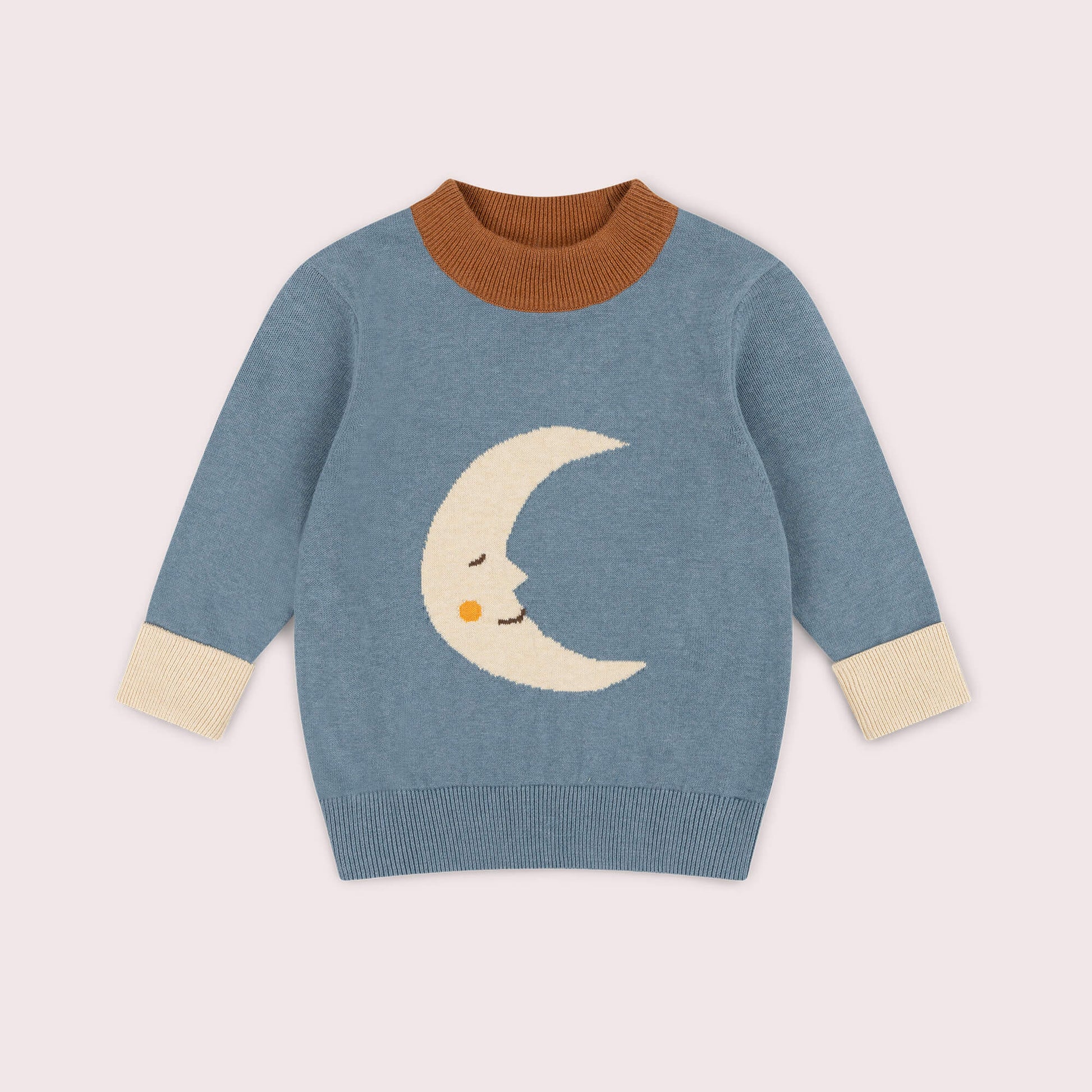 Big Moon Knitted Jumper Blue / 7-8y