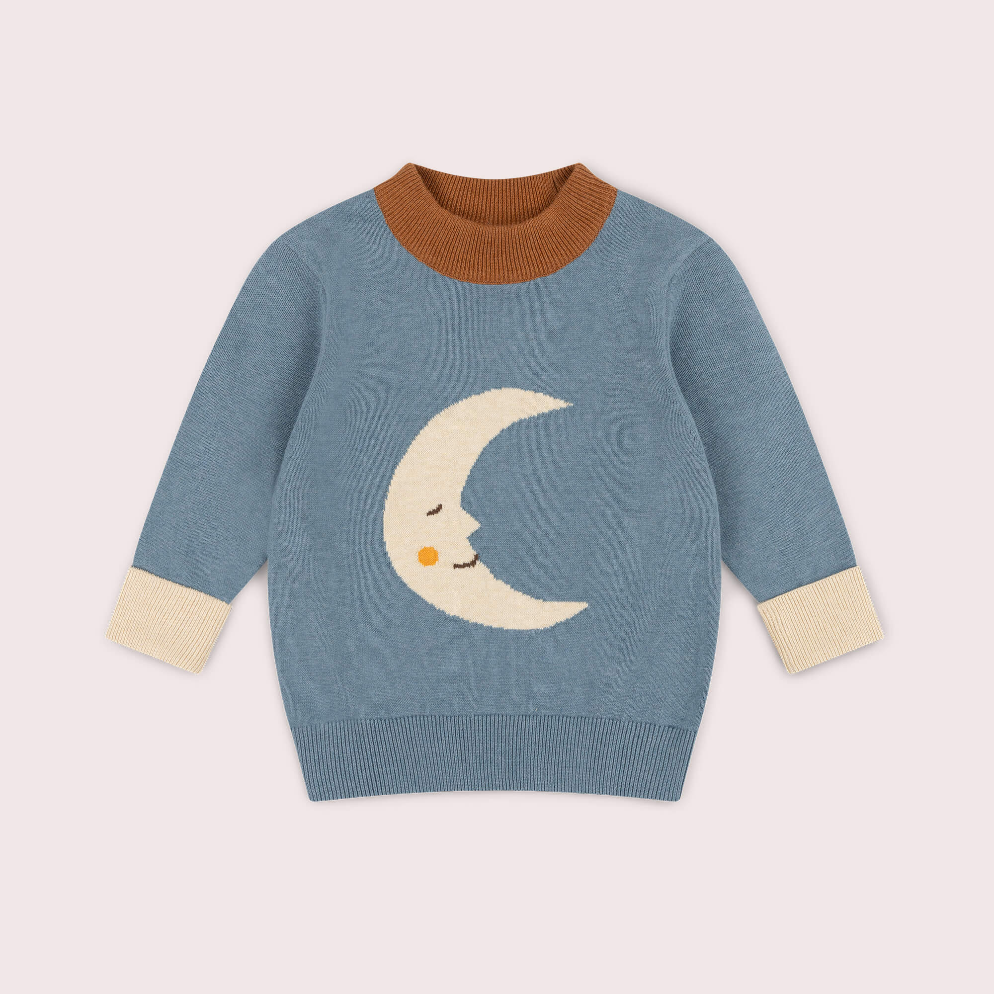 Big Moon Knitted Jumper Blue / 7-8y
