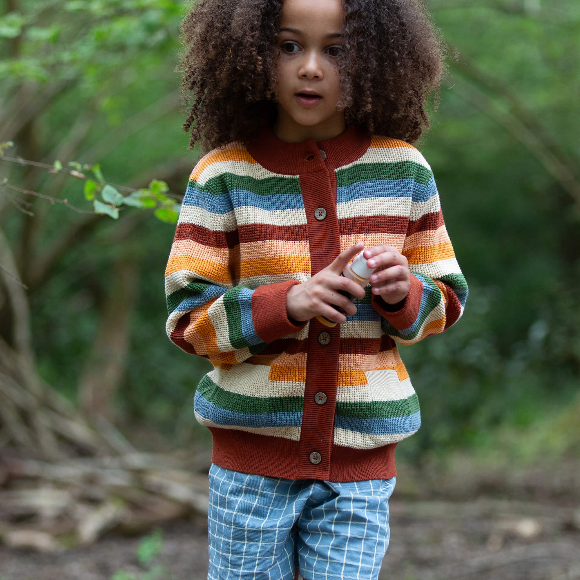 Rainbow Days Knitted Cardigan Multi / 7-8y