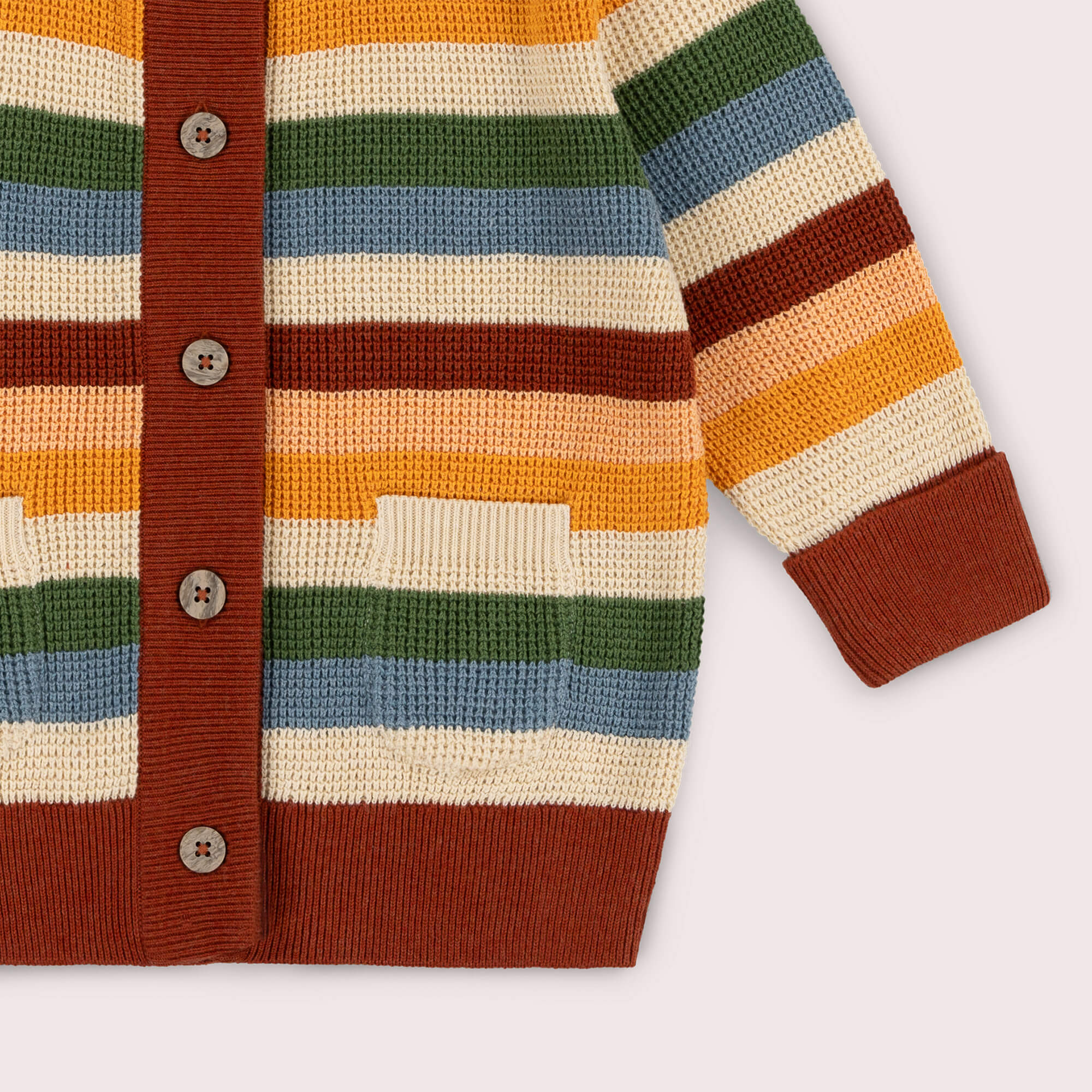 Rainbow Days Knitted Cardigan Multi / 7-8y