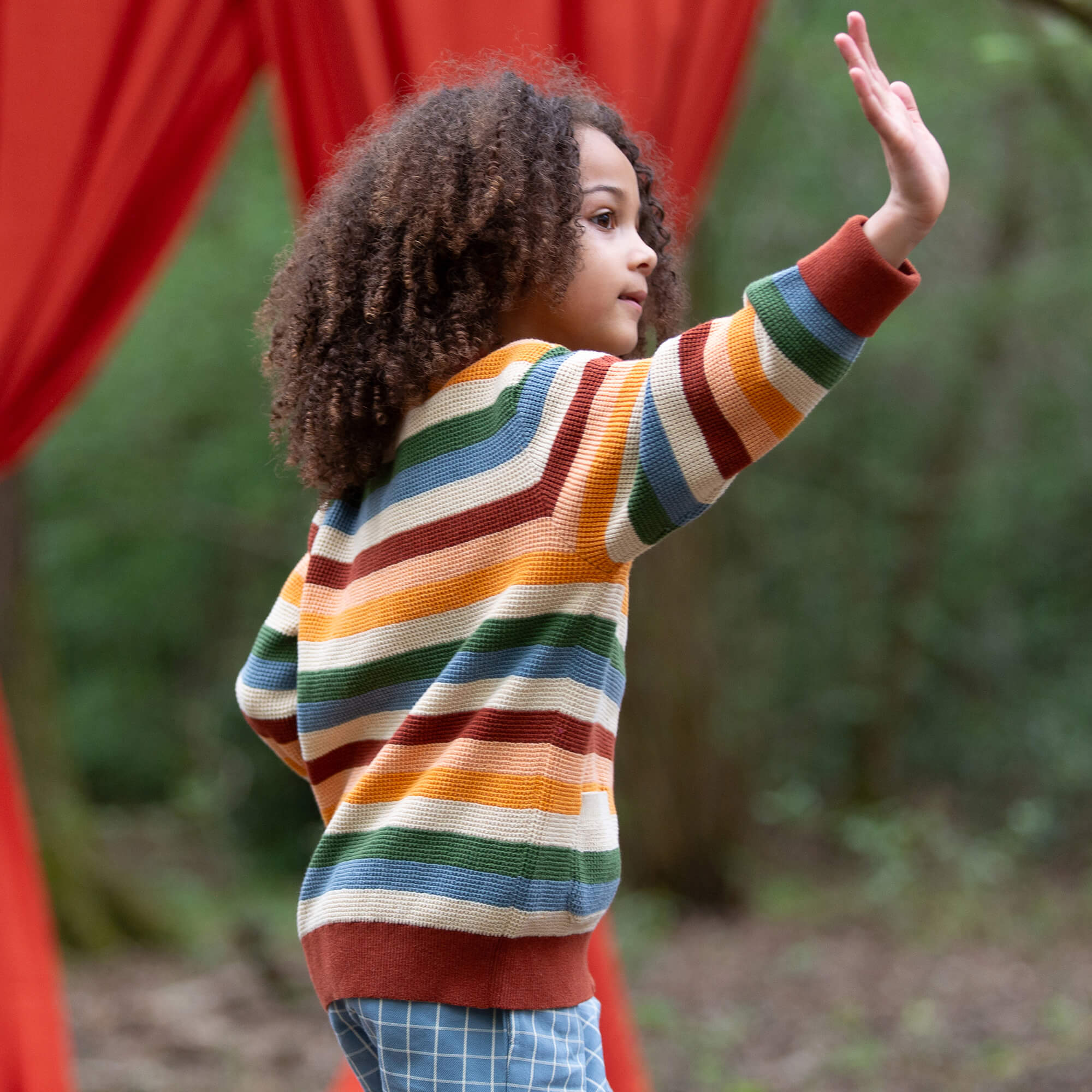 Rainbow Days Knitted Cardigan Multi / 7-8y