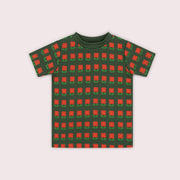 Tigerlily Flowers Short Sleeve T Shirt Green / 7-8y