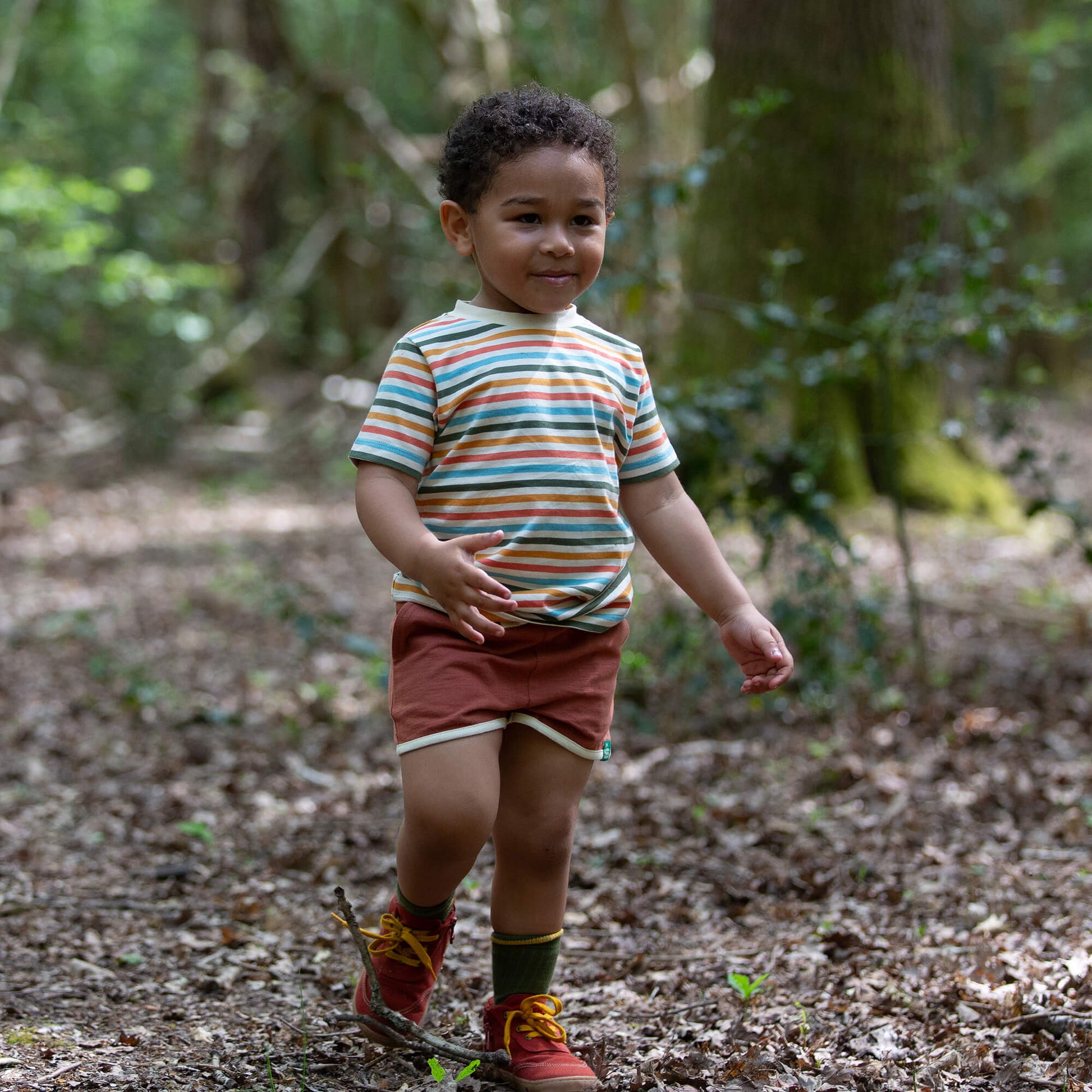 Rainbow Days Striped Short Sleeve T Shirt Multi / 7-8y