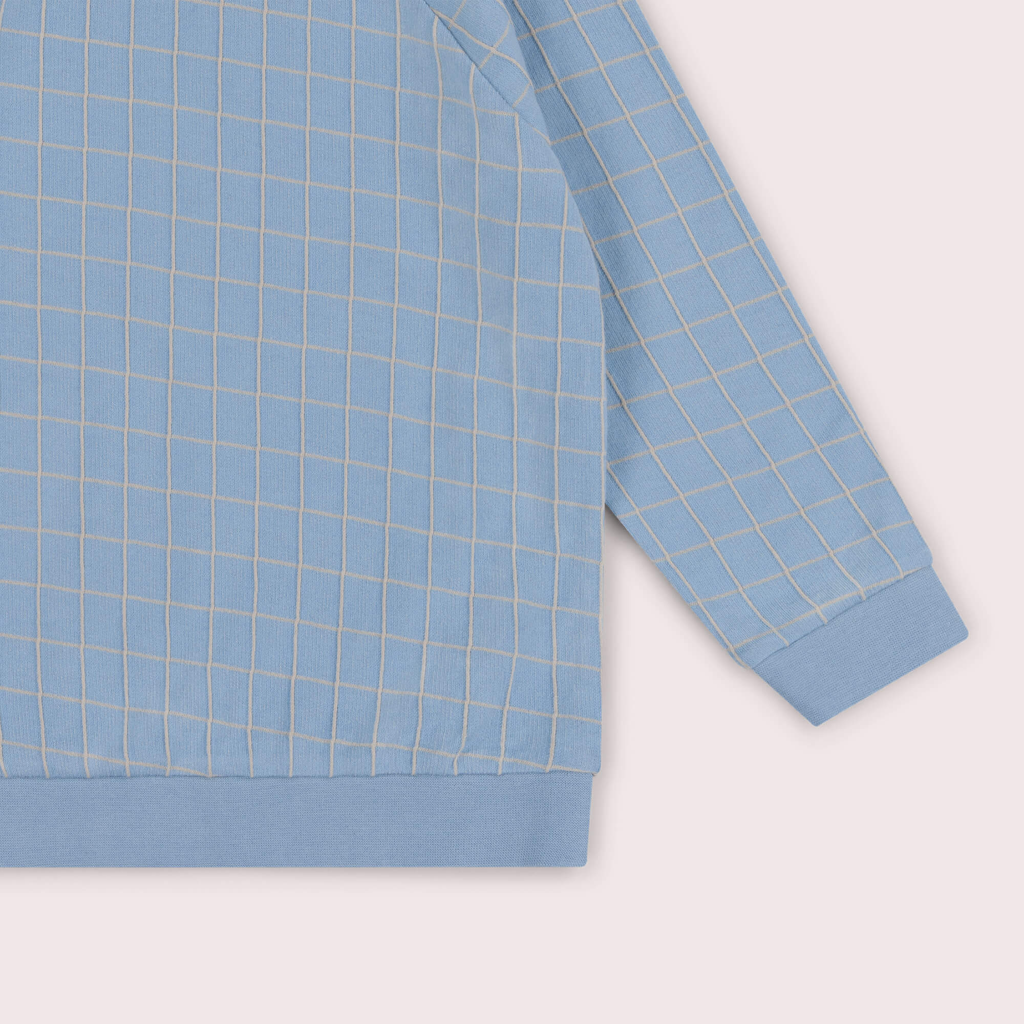 Lake Blue Check Sweatshirt Blue / 7-8y