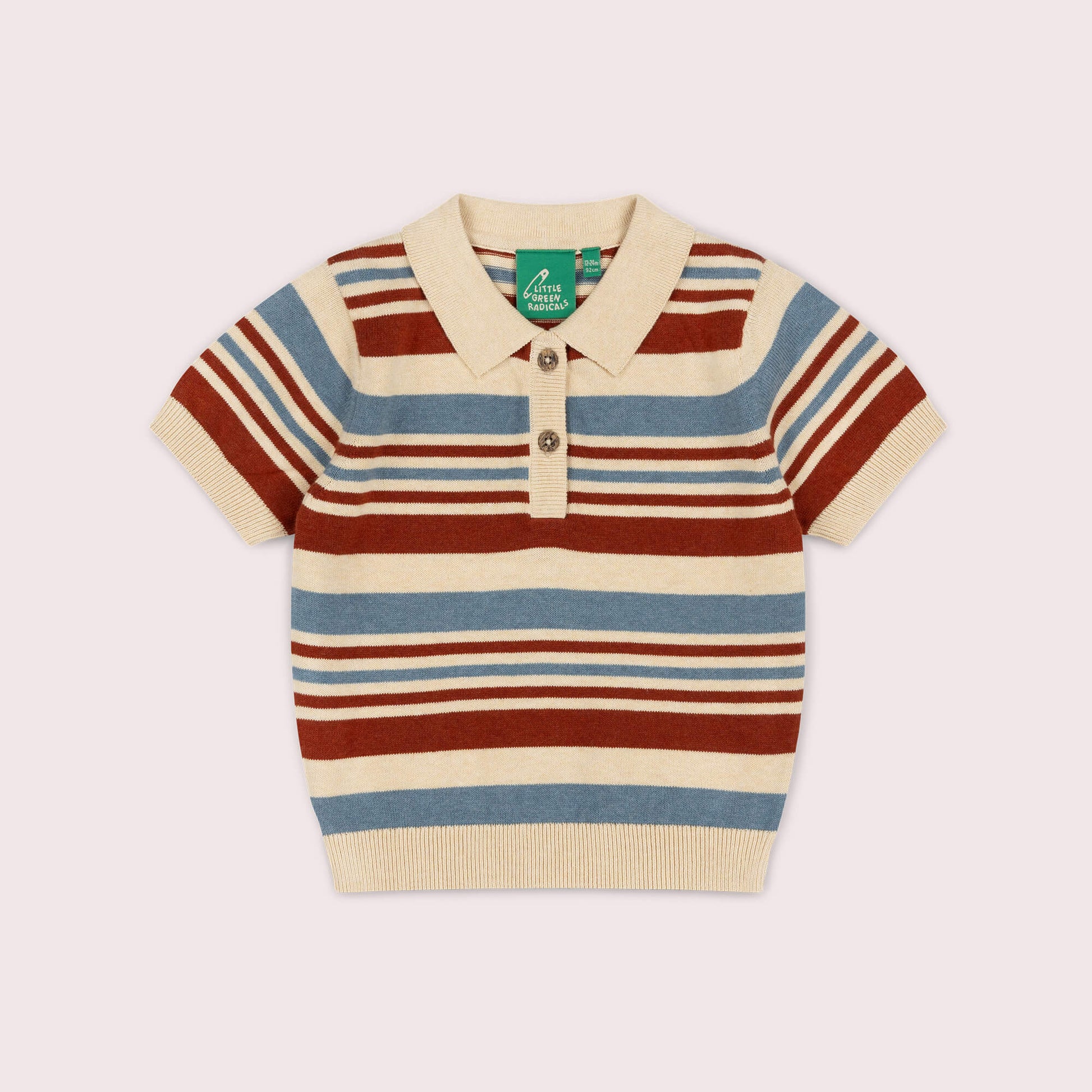 Nautical Striped Short Sleeve Knitted Top Multi / 7-8y